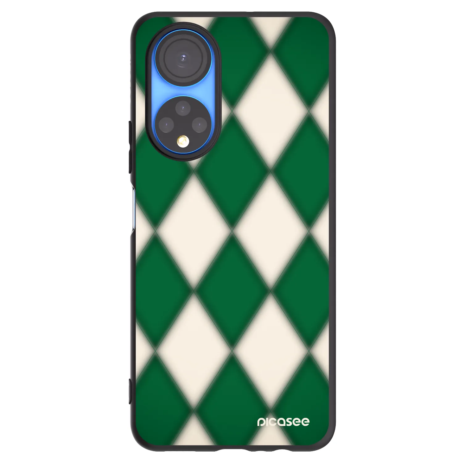 Picasee Μαύρη θήκη σιλικόνης για Honor X7 - Emerald Diamond