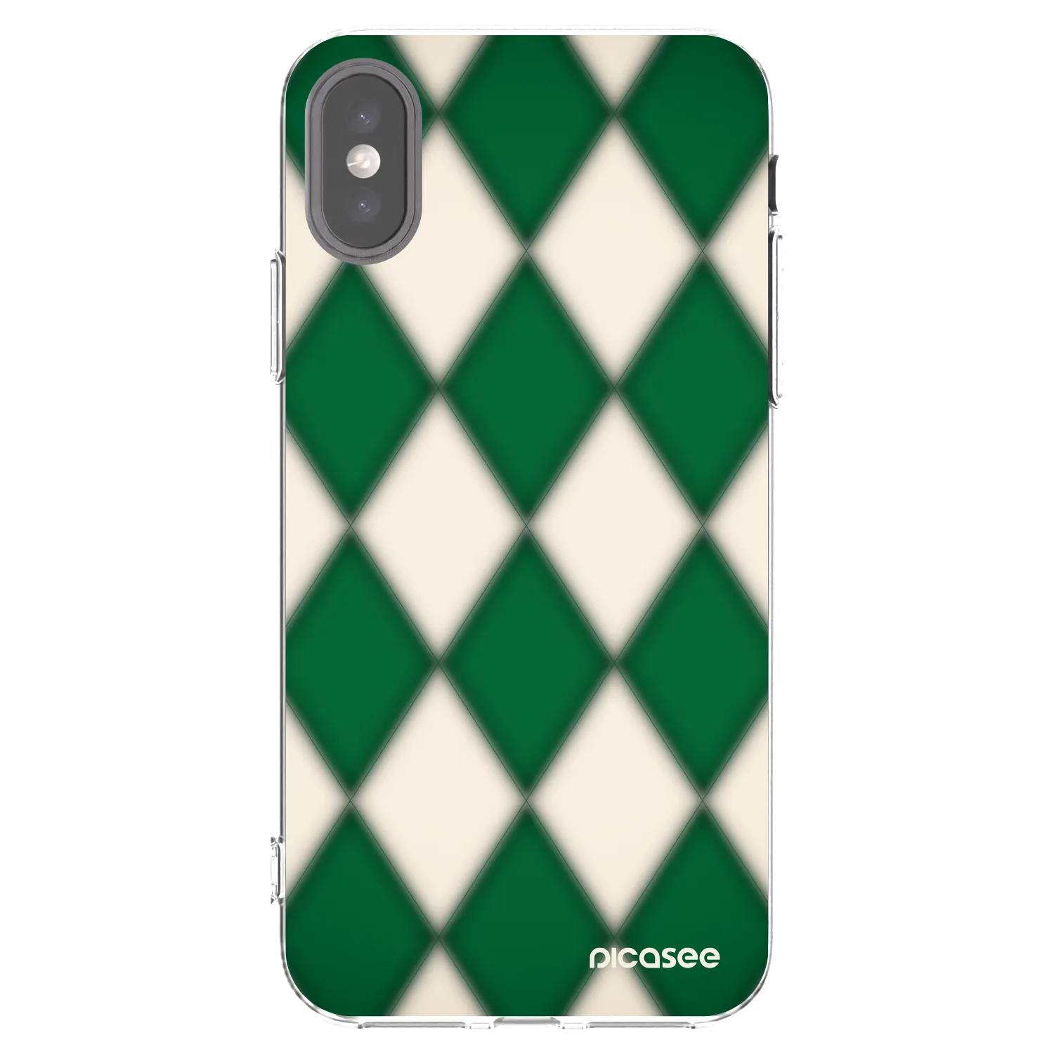 Picasee διαφανής θήκη σιλικόνης Apple iPhone X/XS - Emerald Diamond
