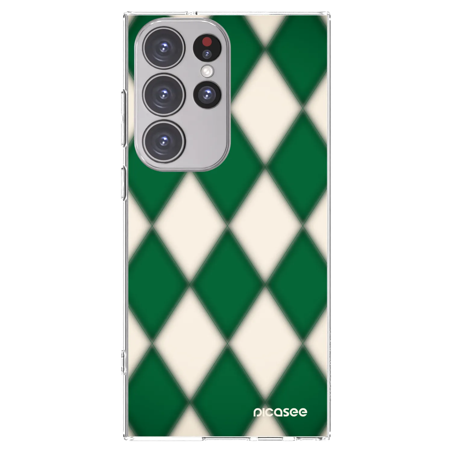 Picasee διαφανής θήκη σιλικόνης Samsung Galaxy S23 Ultra 5G - Emerald Diamond