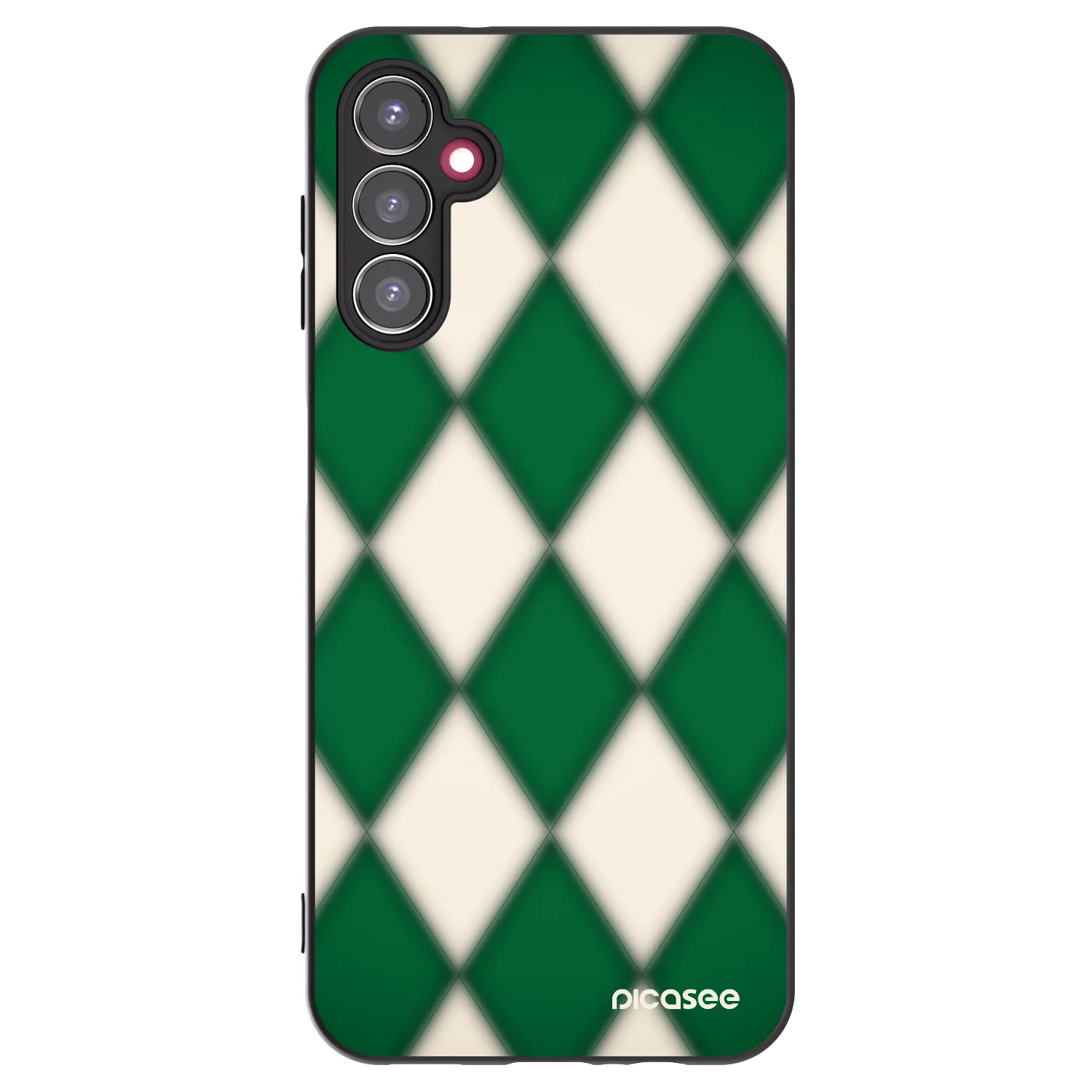 Picasee Μαύρη θήκη σιλικόνης για Samsung Galaxy A14 4G A145R - Emerald Diamond