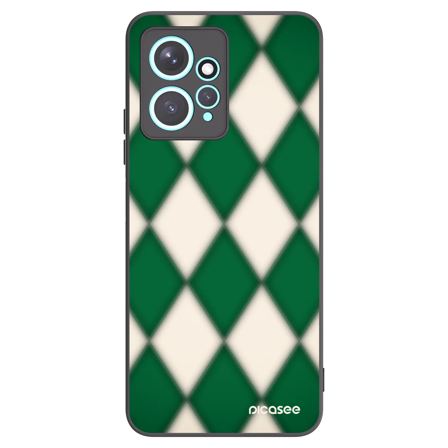 Picasee Μαύρη θήκη σιλικόνης για Xiaomi Redmi Note 12 4G - Emerald Diamond