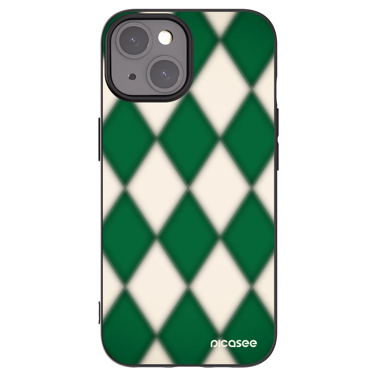 Picasee Μαύρη θήκη σιλικόνης για Apple iPhone 15 - Emerald Diamond