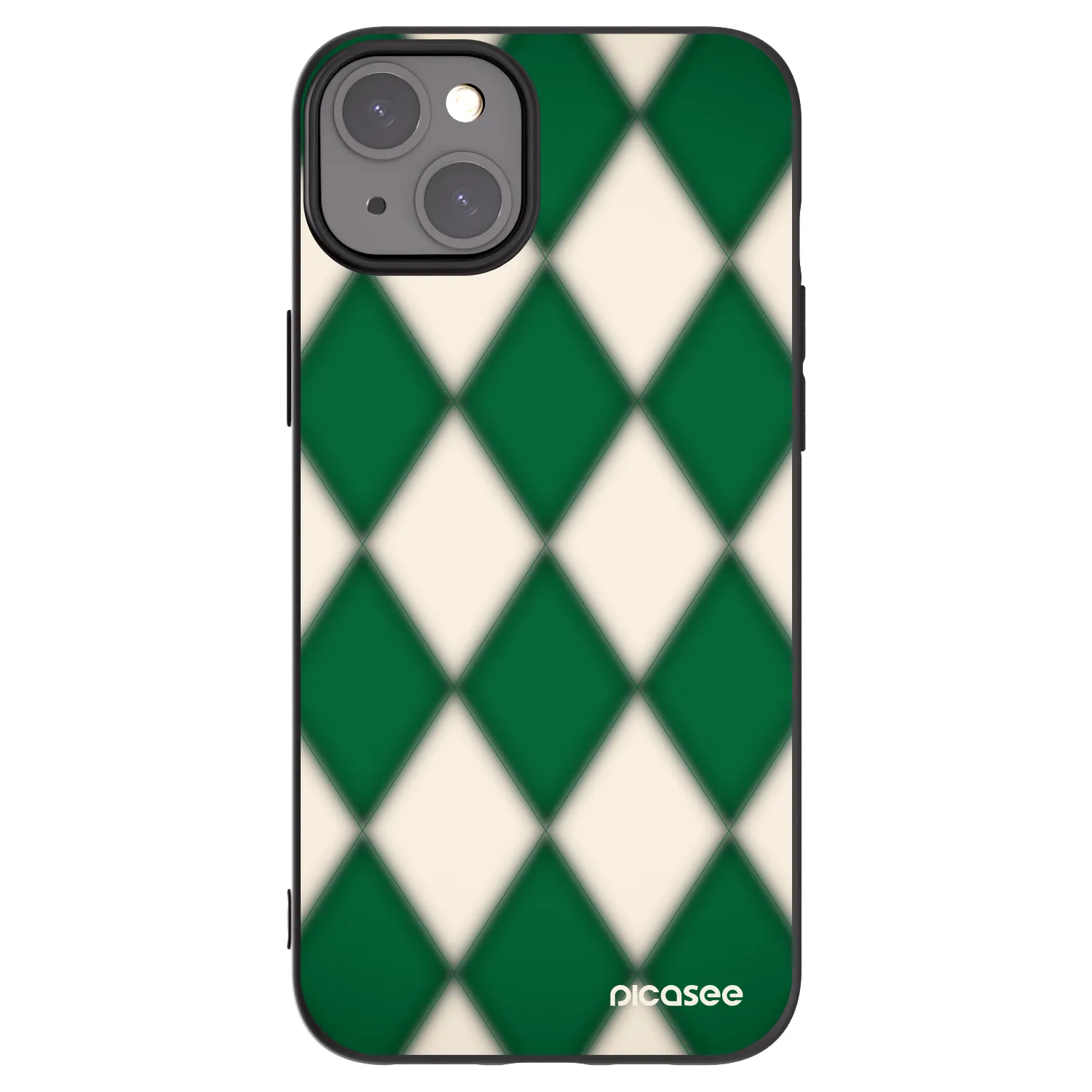 Picasee Μαύρη θήκη σιλικόνης για Apple iPhone 15 Plus - Emerald Diamond
