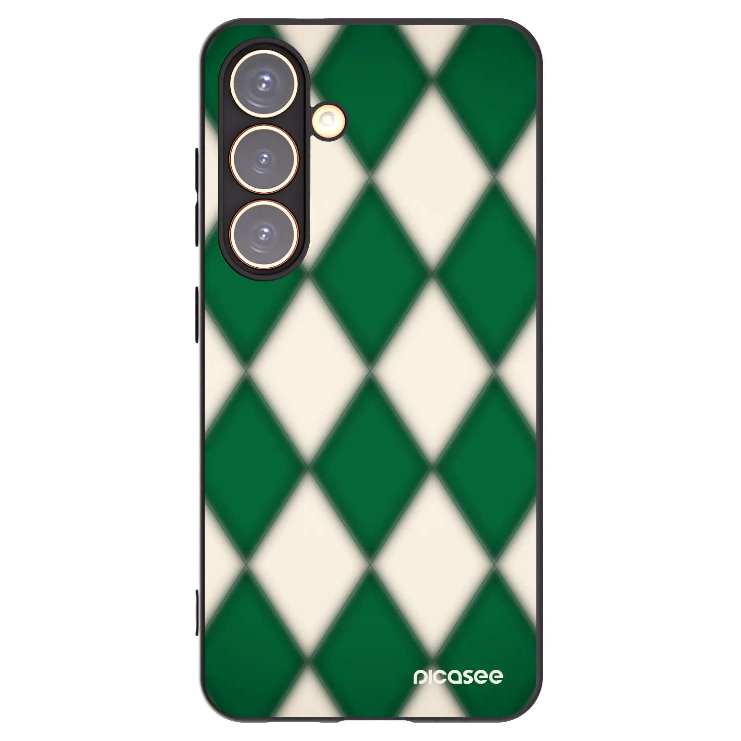 Picasee Μαύρη θήκη σιλικόνης για Samsung Galaxy S24 S921B 5G - Emerald Diamond