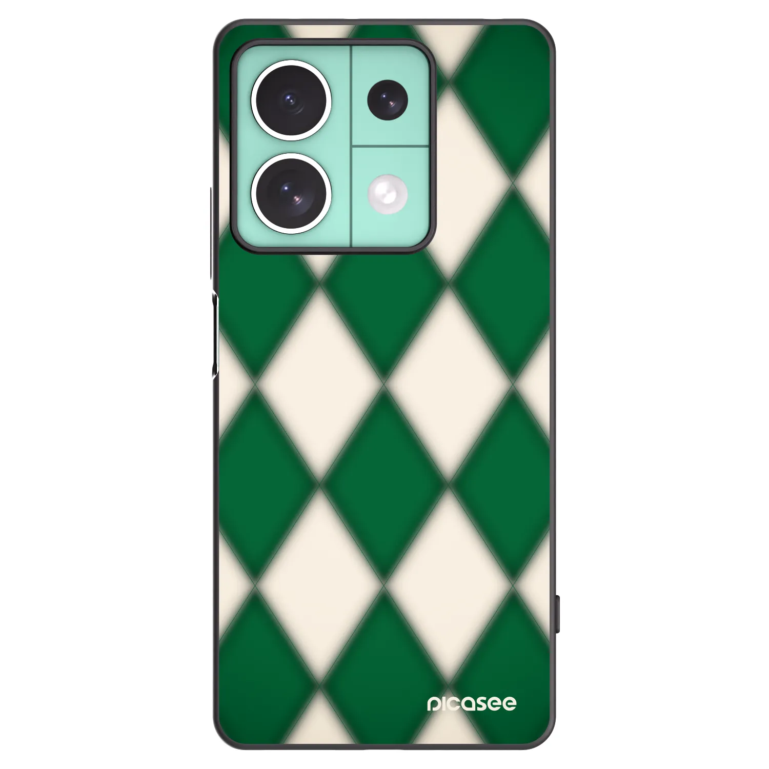 Picasee Μαύρη θήκη σιλικόνης για Xiaomi Redmi Note 13 5G - Emerald Diamond