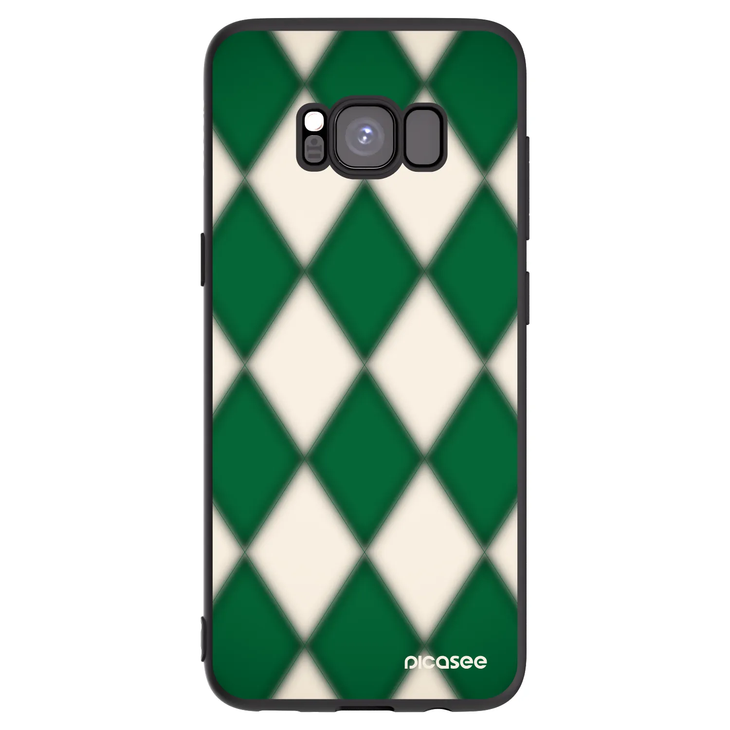 Picasee Μαύρη θήκη σιλικόνης για Samsung Galaxy S8 G950F - Emerald Diamond
