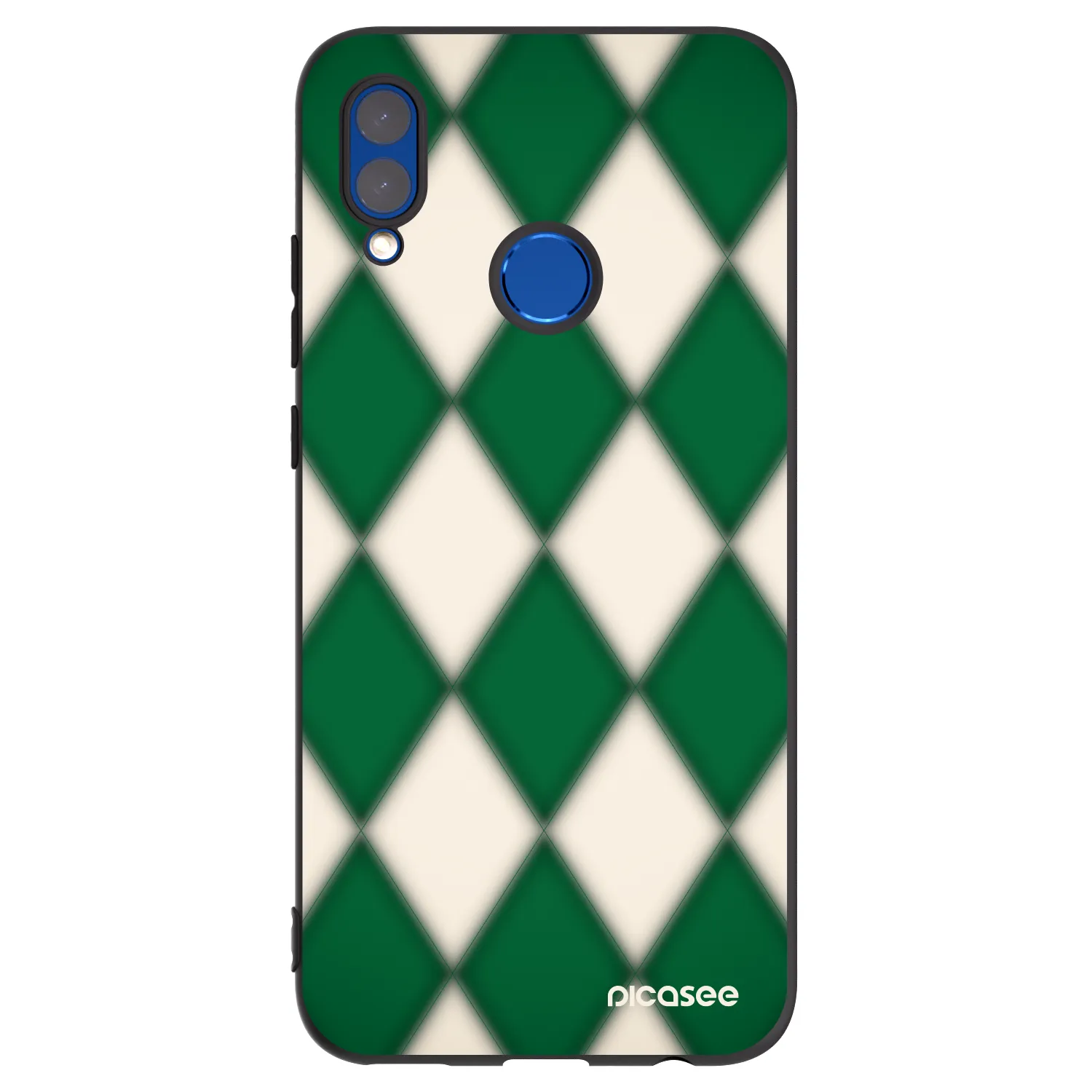 Picasee Μαύρη θήκη σιλικόνης για Honor 10 Lite - Emerald Diamond