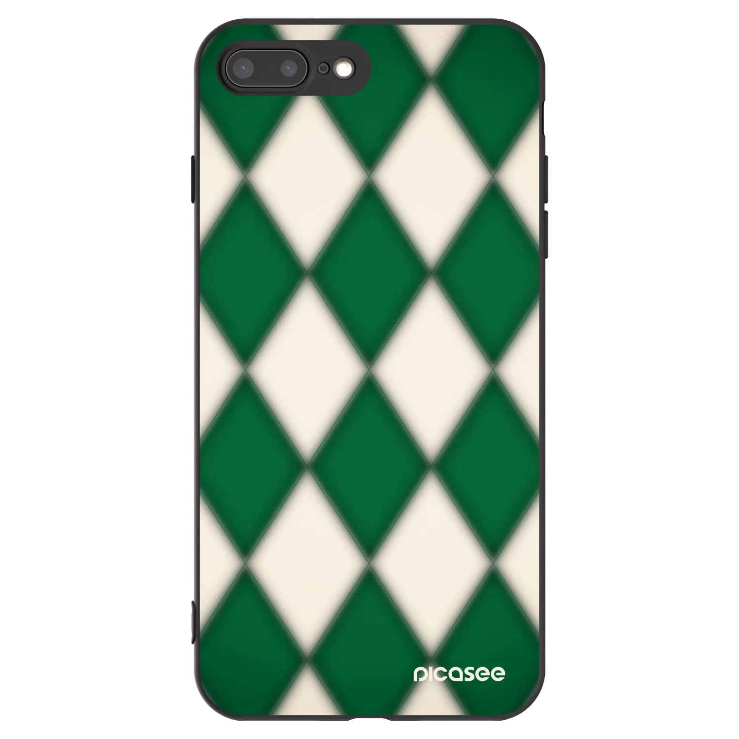 Picasee Μαύρη θήκη σιλικόνης για Apple iPhone 7 Plus - Emerald Diamond