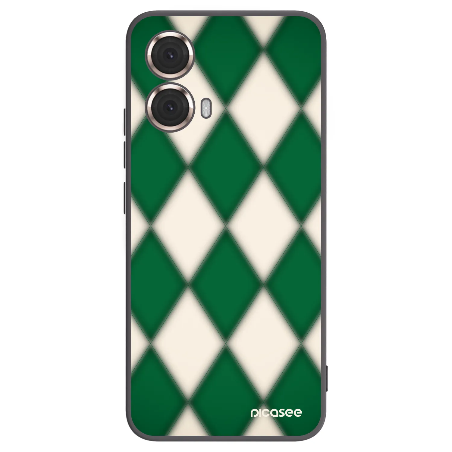 Picasee Μαύρη θήκη σιλικόνης για Motorola Moto G85 - Emerald Diamond