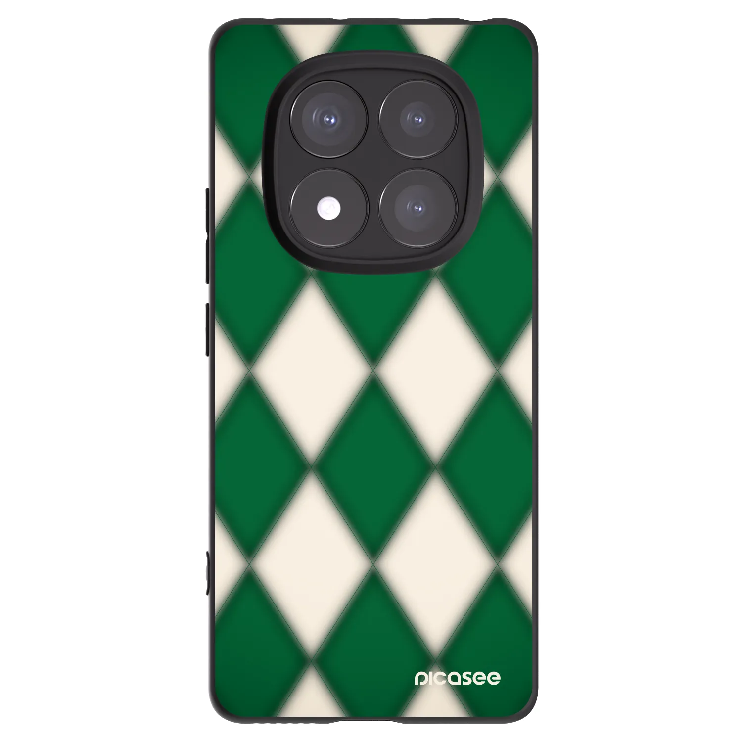 Picasee Μαύρη θήκη σιλικόνης για Xiaomi Redmi Note 14 Pro 5G - Emerald Diamond