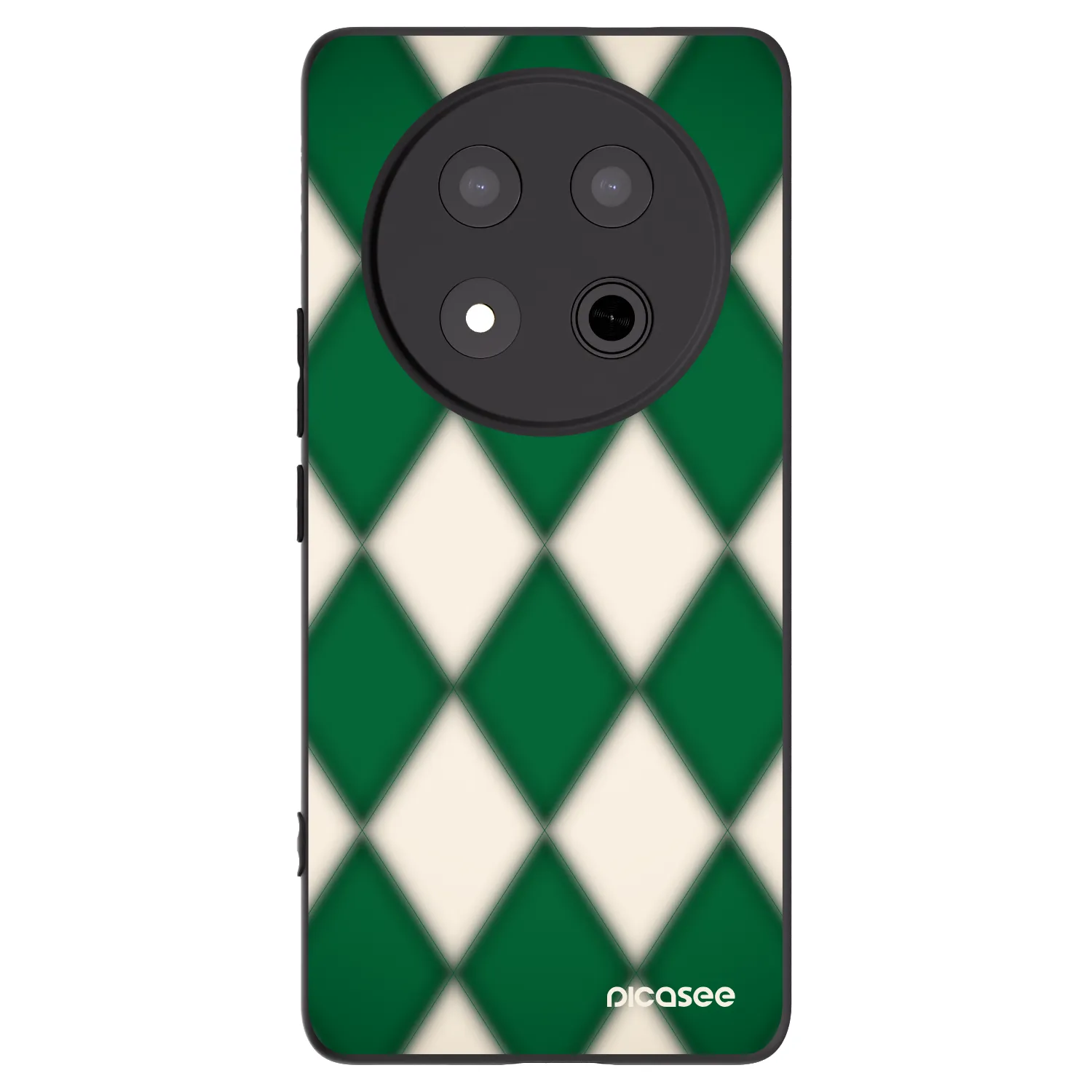 Picasee Μαύρη θήκη σιλικόνης για Honor Magic7 Lite 5G - Emerald Diamond