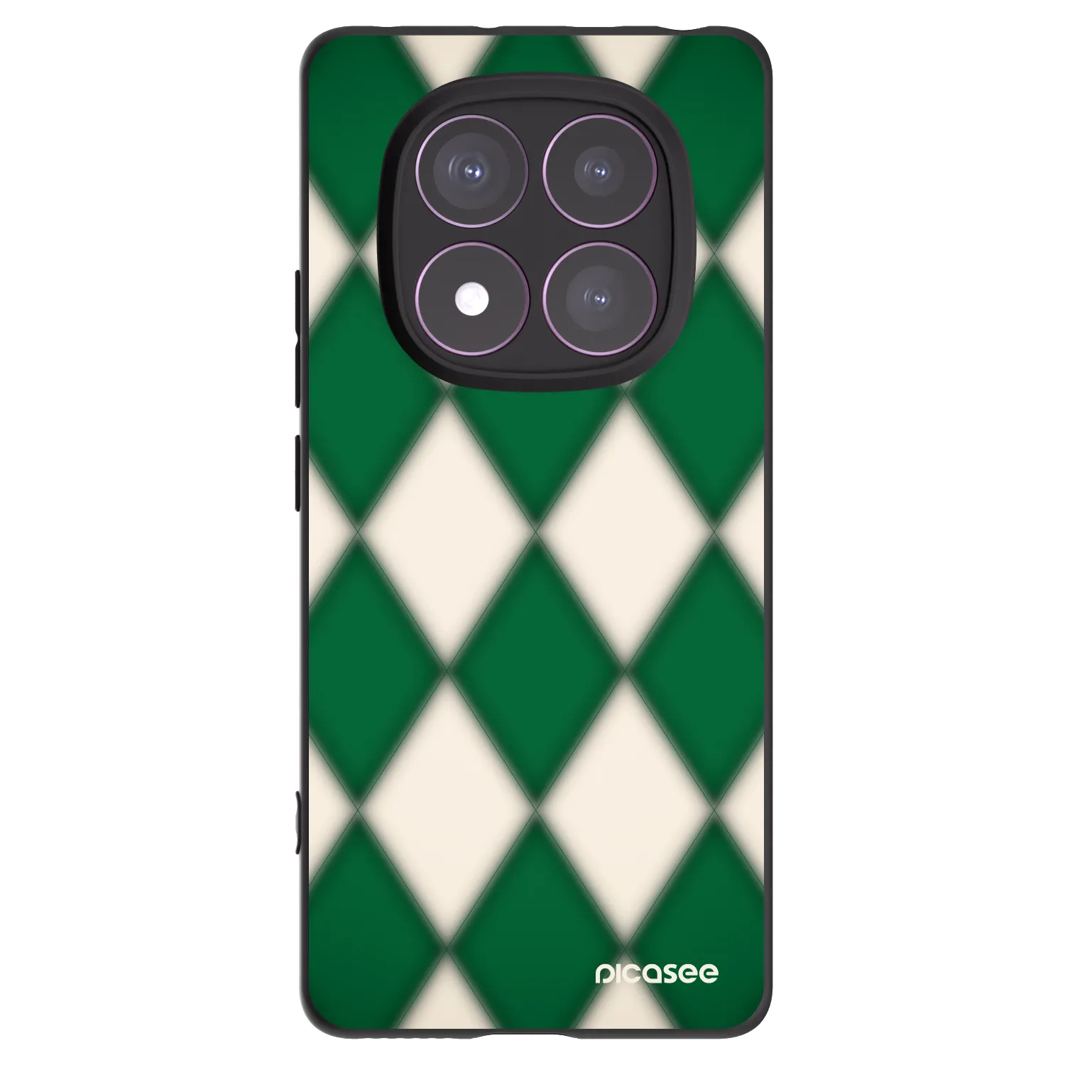Picasee Μαύρη θήκη σιλικόνης για Xiaomi Redmi Note 14 Pro 4G - Emerald Diamond
