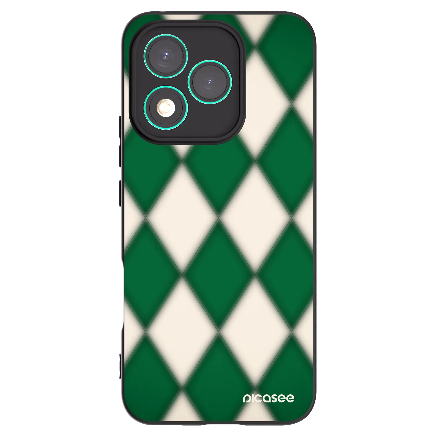 Picasee Μαύρη θήκη σιλικόνης για Honor 400 Lite 5G - Emerald Diamond