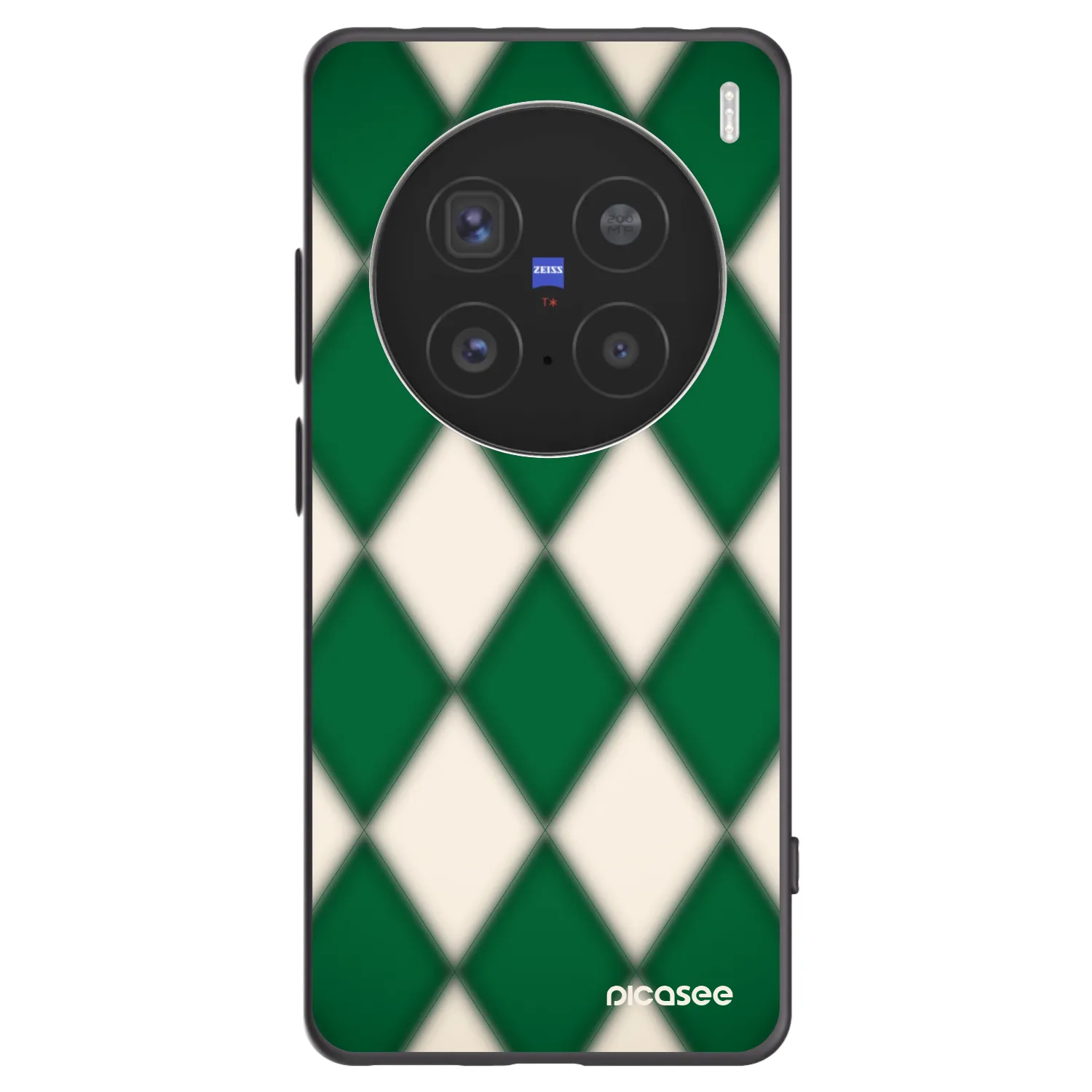 Picasee Μαύρη θήκη σιλικόνης για Vivo X200 Pro - Emerald Diamond