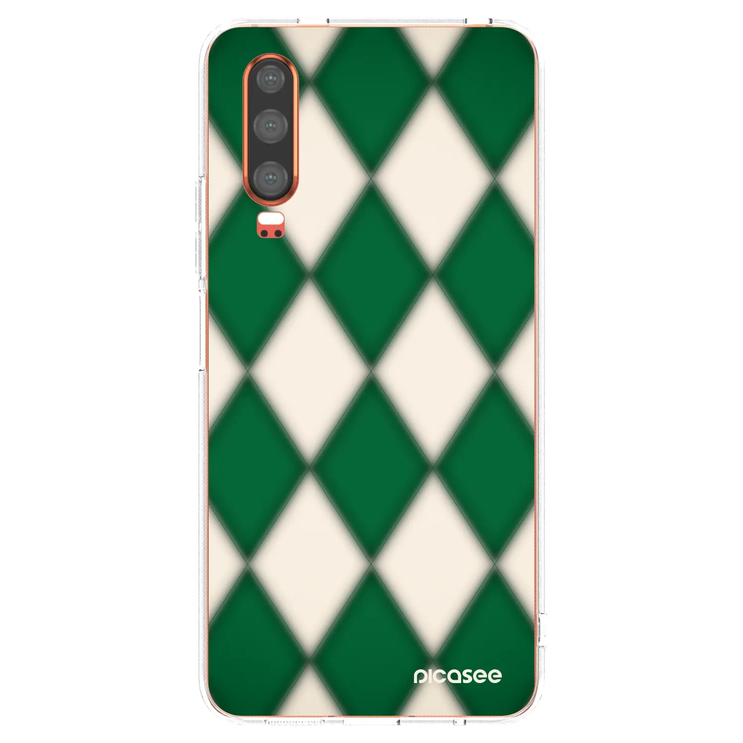 Picasee διαφανής θήκη σιλικόνης Huawei P30 - Emerald Diamond