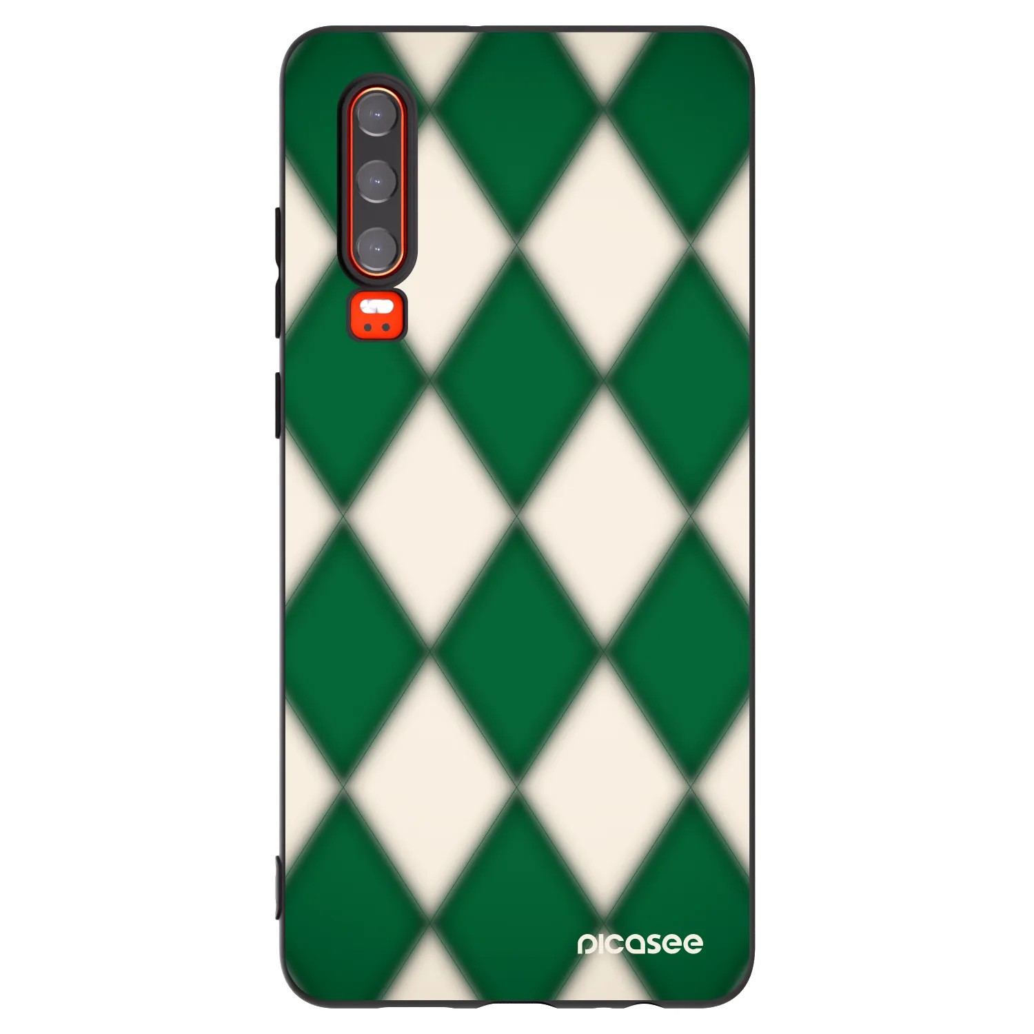 Picasee Μαύρη θήκη σιλικόνης για Huawei P30 - Emerald Diamond