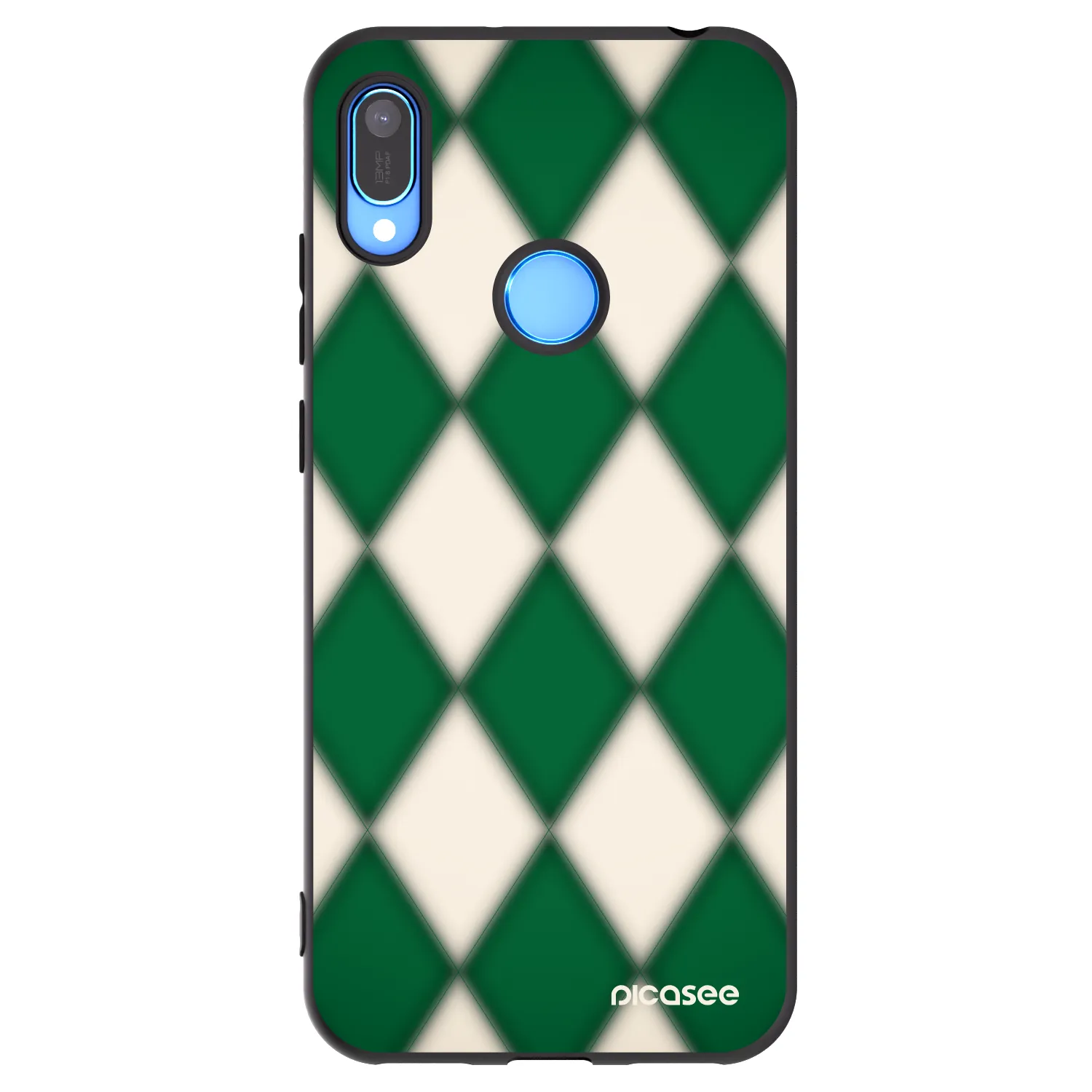 Picasee Μαύρη θήκη σιλικόνης για Huawei Y6 2019 - Emerald Diamond