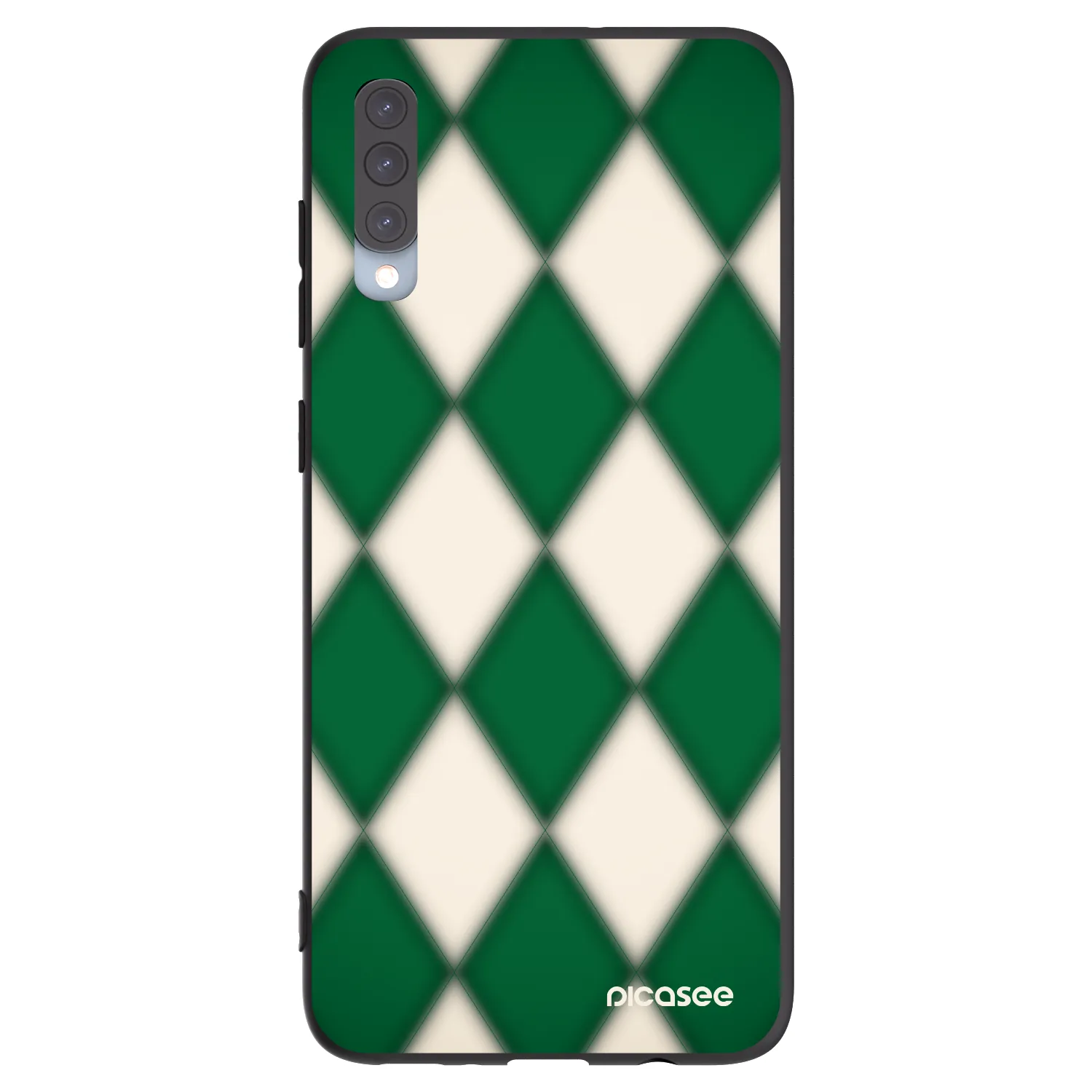 Picasee Μαύρη θήκη σιλικόνης για Samsung Galaxy A70 A705F - Emerald Diamond