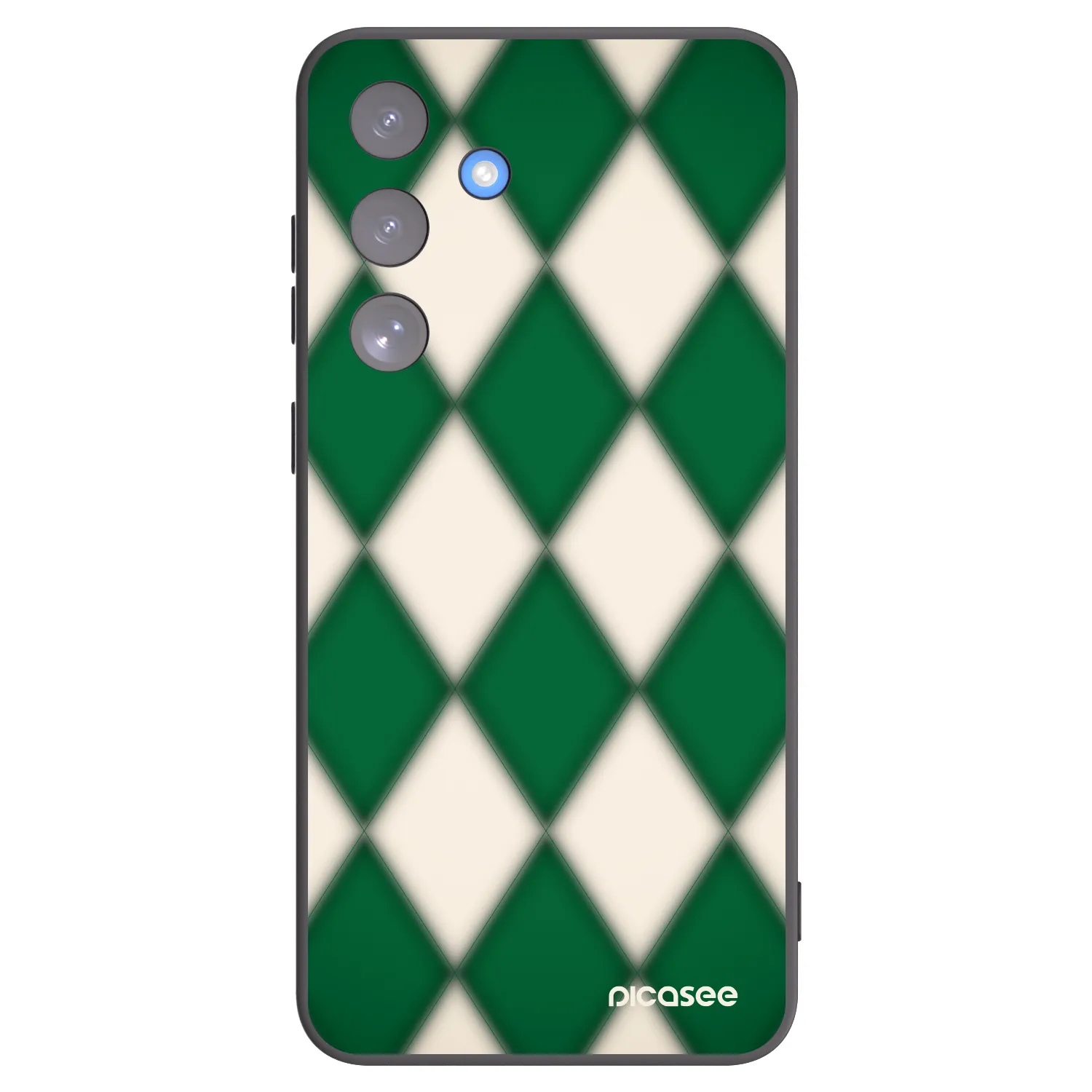Picasee Μαύρη θήκη σιλικόνης για Samsung Galaxy S25 FE 5G - Emerald Diamond