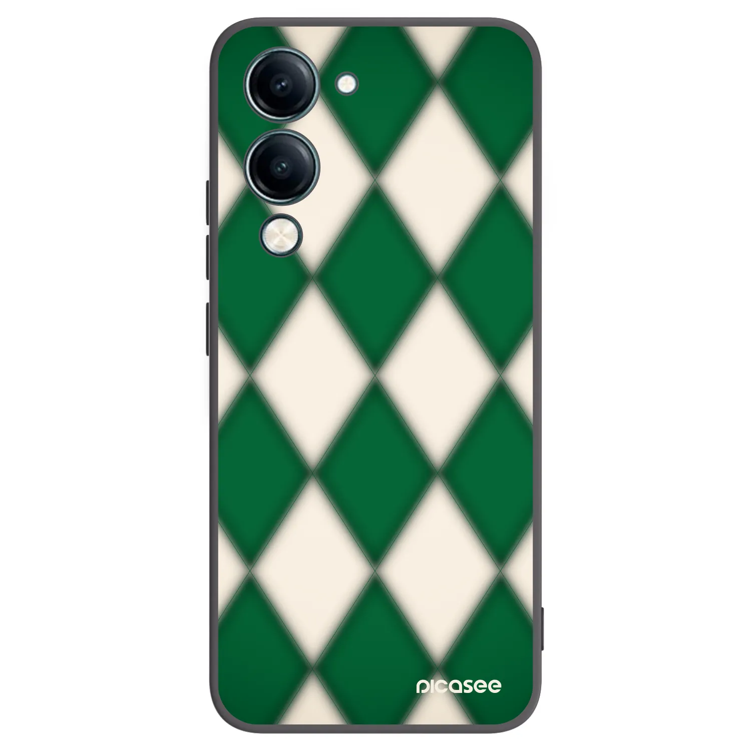 Picasee Μαύρη θήκη σιλικόνης για Vivo Y29s 5G - Emerald Diamond