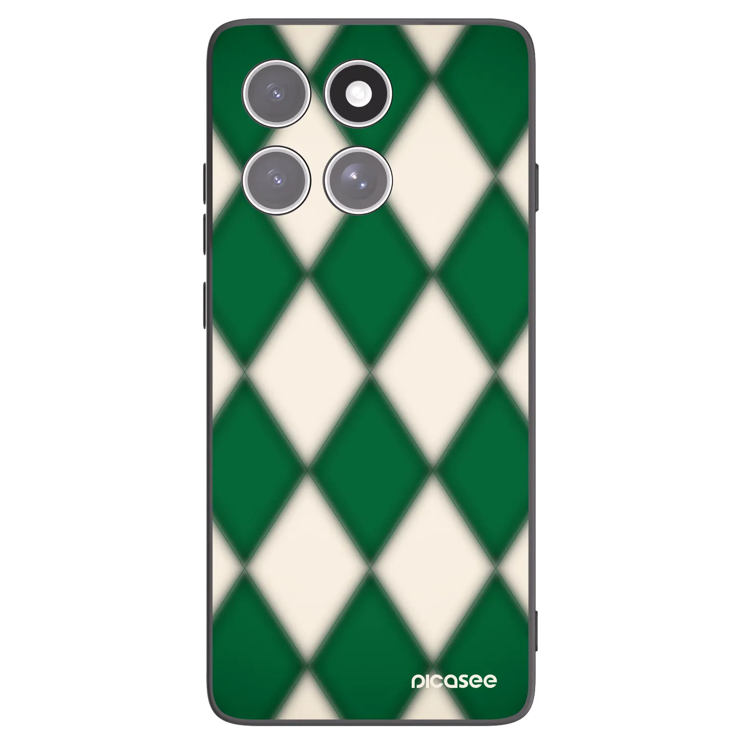 Picasee Μαύρη θήκη σιλικόνης για Motorola Edge 60 Fusion - Emerald Diamond