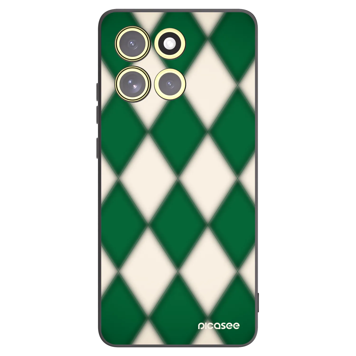 Picasee Μαύρη θήκη σιλικόνης για Motorola Moto G86 Power 5G - Emerald Diamond