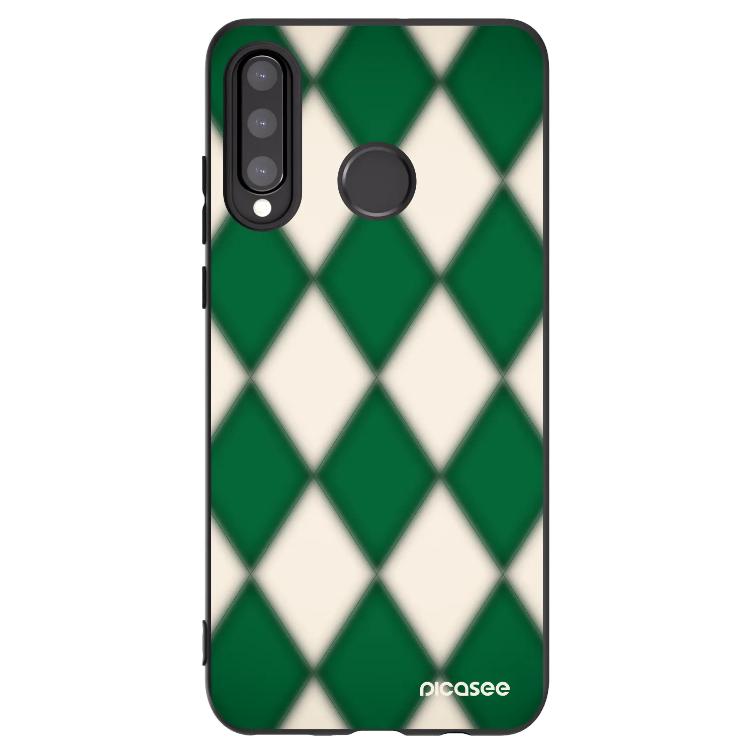 Picasee Μαύρη θήκη σιλικόνης για Huawei P30 Lite - Emerald Diamond