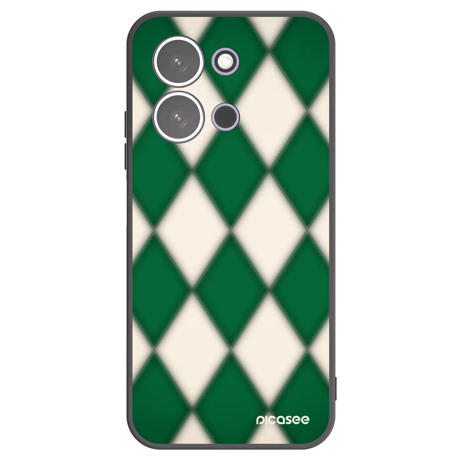 Picasee Μαύρη θήκη σιλικόνης για Xiaomi Redmi 15C 5G - Emerald Diamond