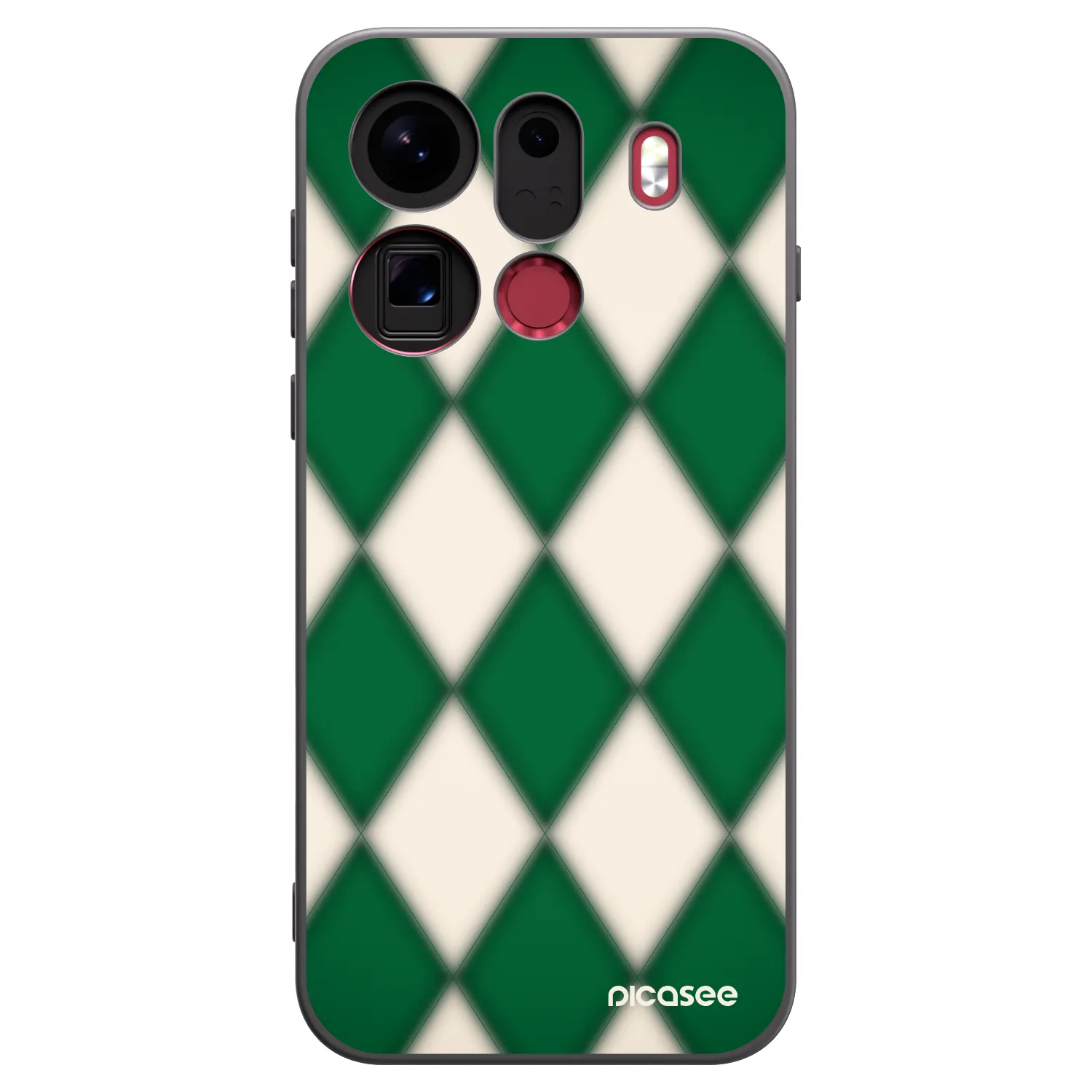 Picasee Μαύρη θήκη σιλικόνης για OPPO Find X9 Pro - Emerald Diamond