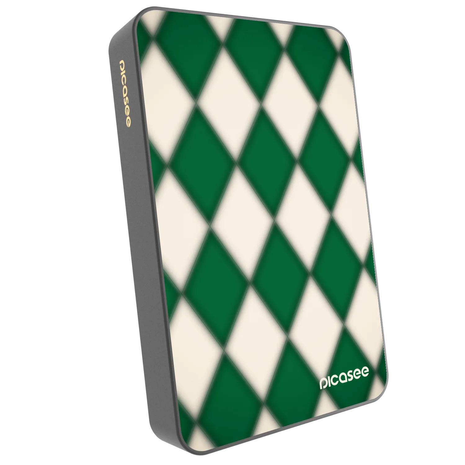 Picasee Powerbank με MagSafe 10 000 mAh Γκρί - Emerald Diamond