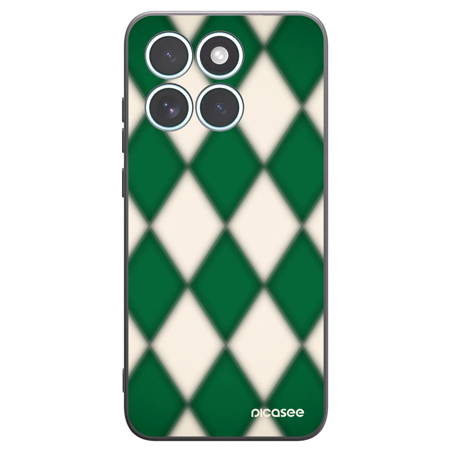 Picasee Μαύρη θήκη σιλικόνης για Motorola Edge 70 Fusion - Emerald Diamond