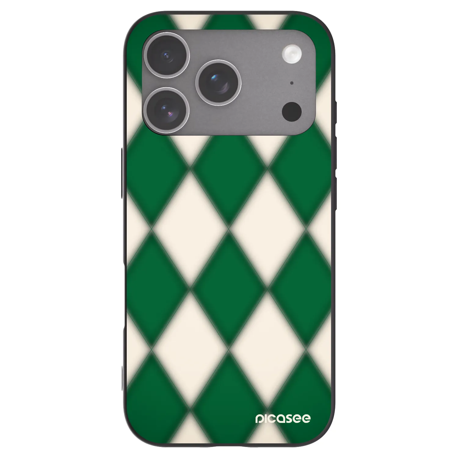 Picasee Μαύρη θήκη σιλικόνης για Apple iPhone 18 Pro - Emerald Diamond