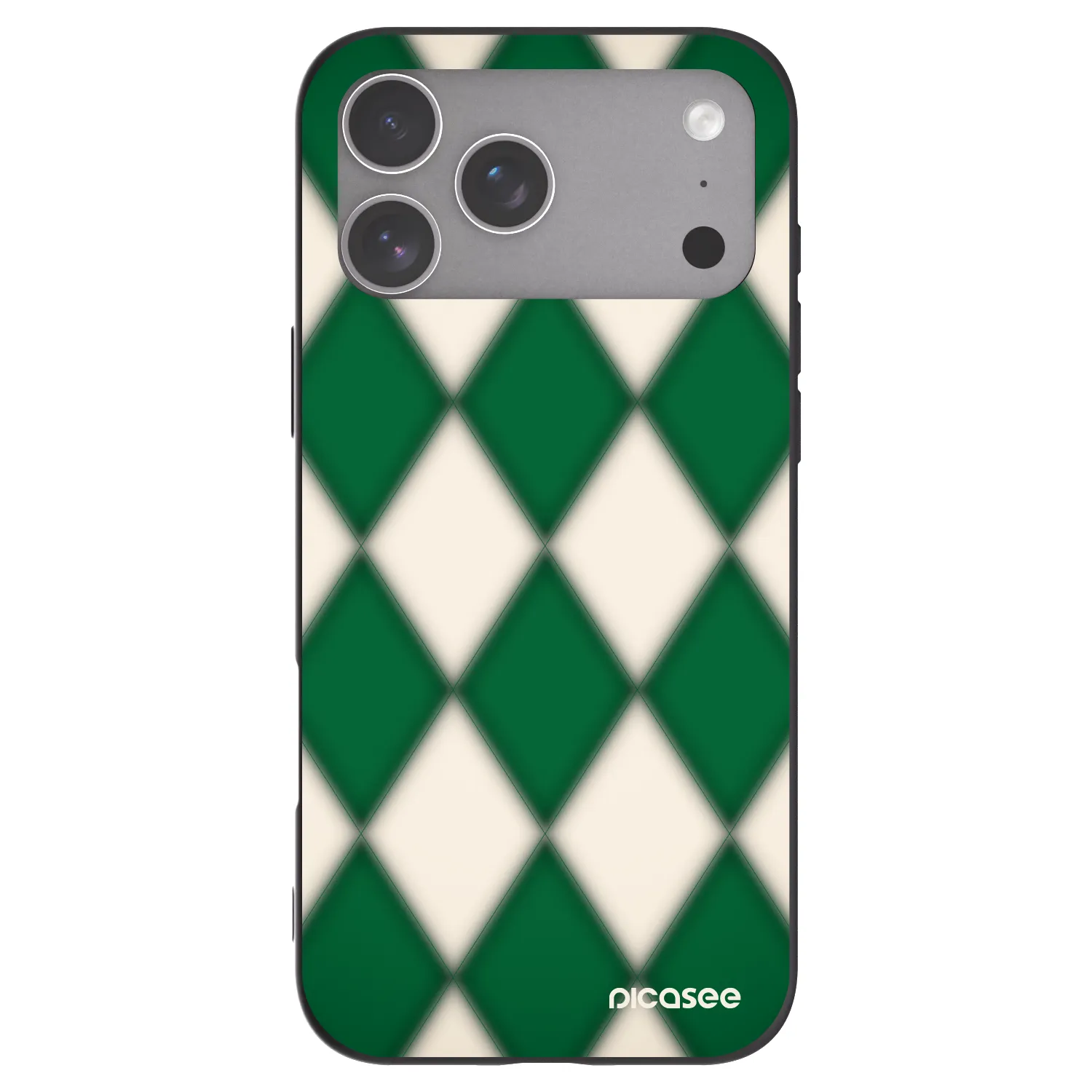 Picasee Μαύρη θήκη σιλικόνης για Apple iPhone 18 Pro Max - Emerald Diamond