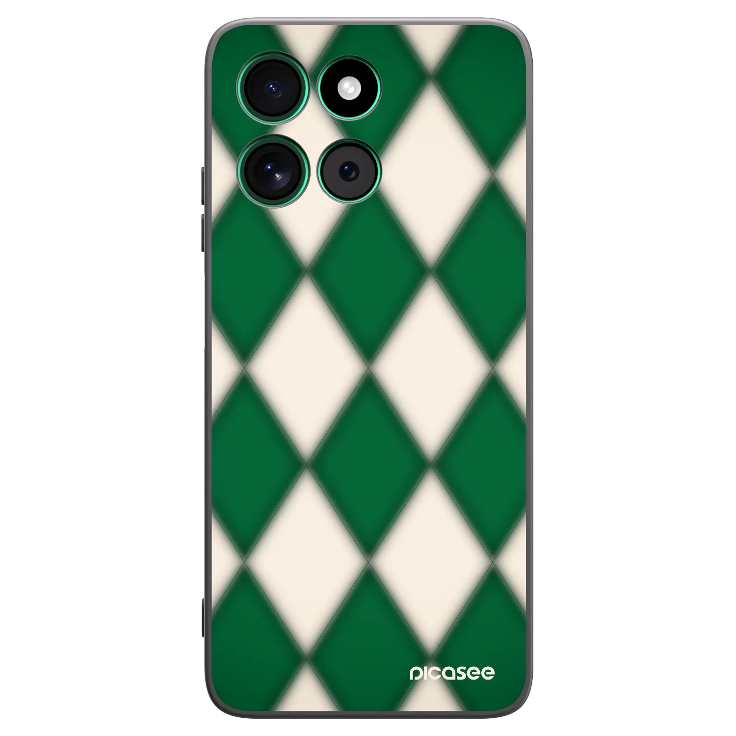 Picasee Μαύρη θήκη σιλικόνης για Motorola Moto G57 Power - Emerald Diamond