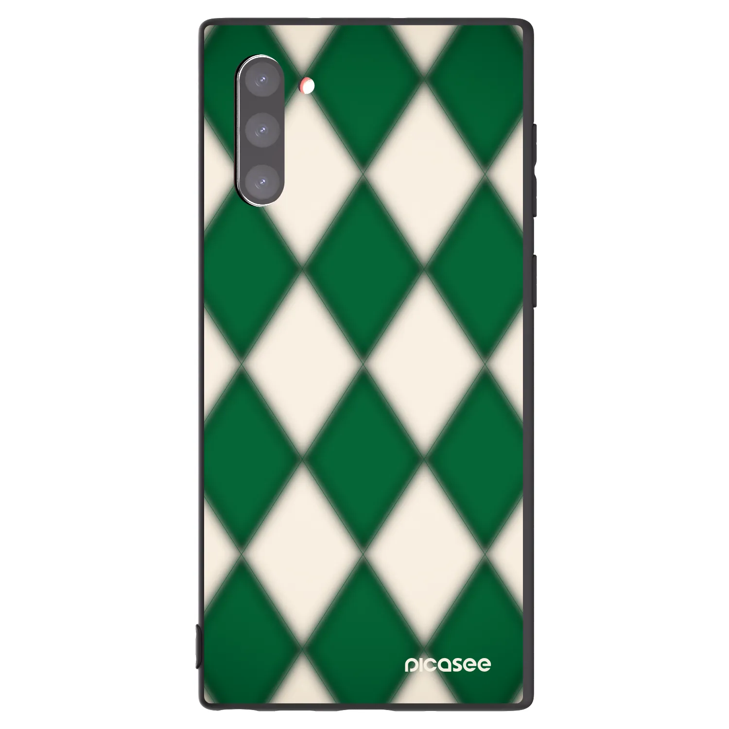 Picasee Μαύρη θήκη σιλικόνης για Samsung Galaxy Note 10 N970F - Emerald Diamond