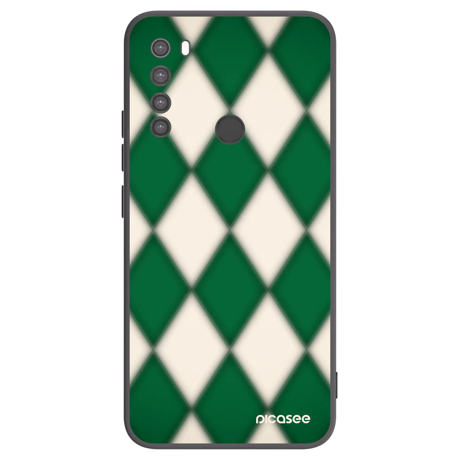 Picasee Μαύρη θήκη σιλικόνης για Xiaomi Redmi Note 8 - Emerald Diamond