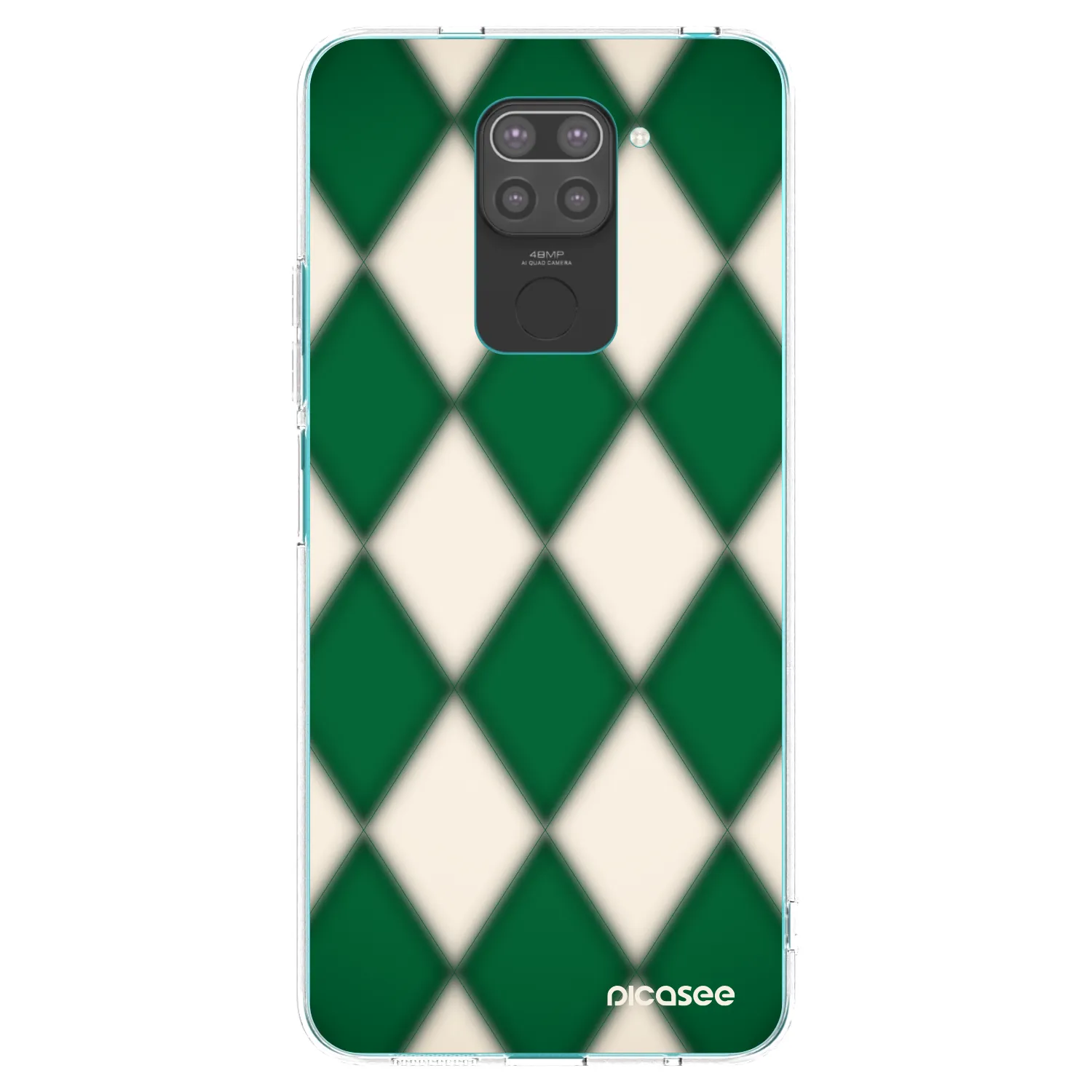 Picasee Μαύρη θήκη σιλικόνης για Xiaomi Redmi Note 9 - Emerald Diamond