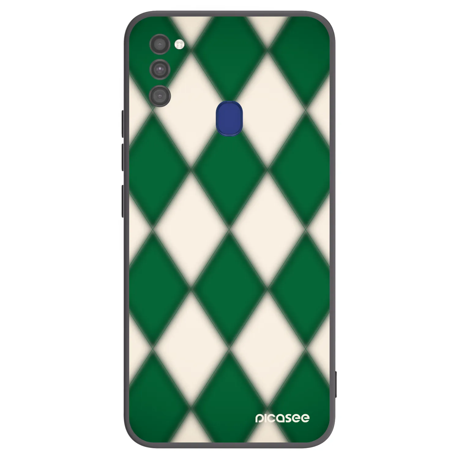 Picasee Μαύρη θήκη σιλικόνης για Samsung Galaxy M21 M215F - Emerald Diamond