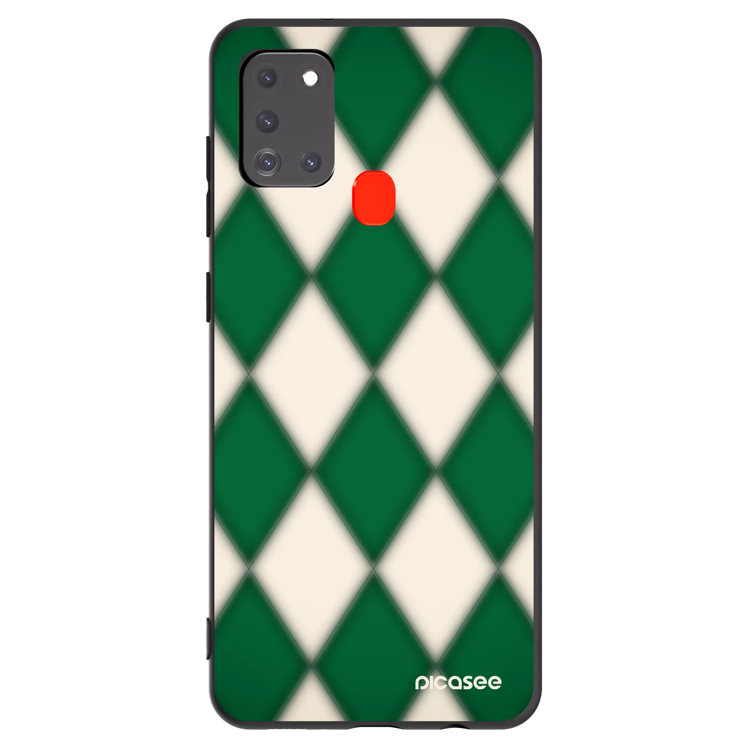 Picasee Μαύρη θήκη σιλικόνης για Samsung Galaxy A21s - Emerald Diamond
