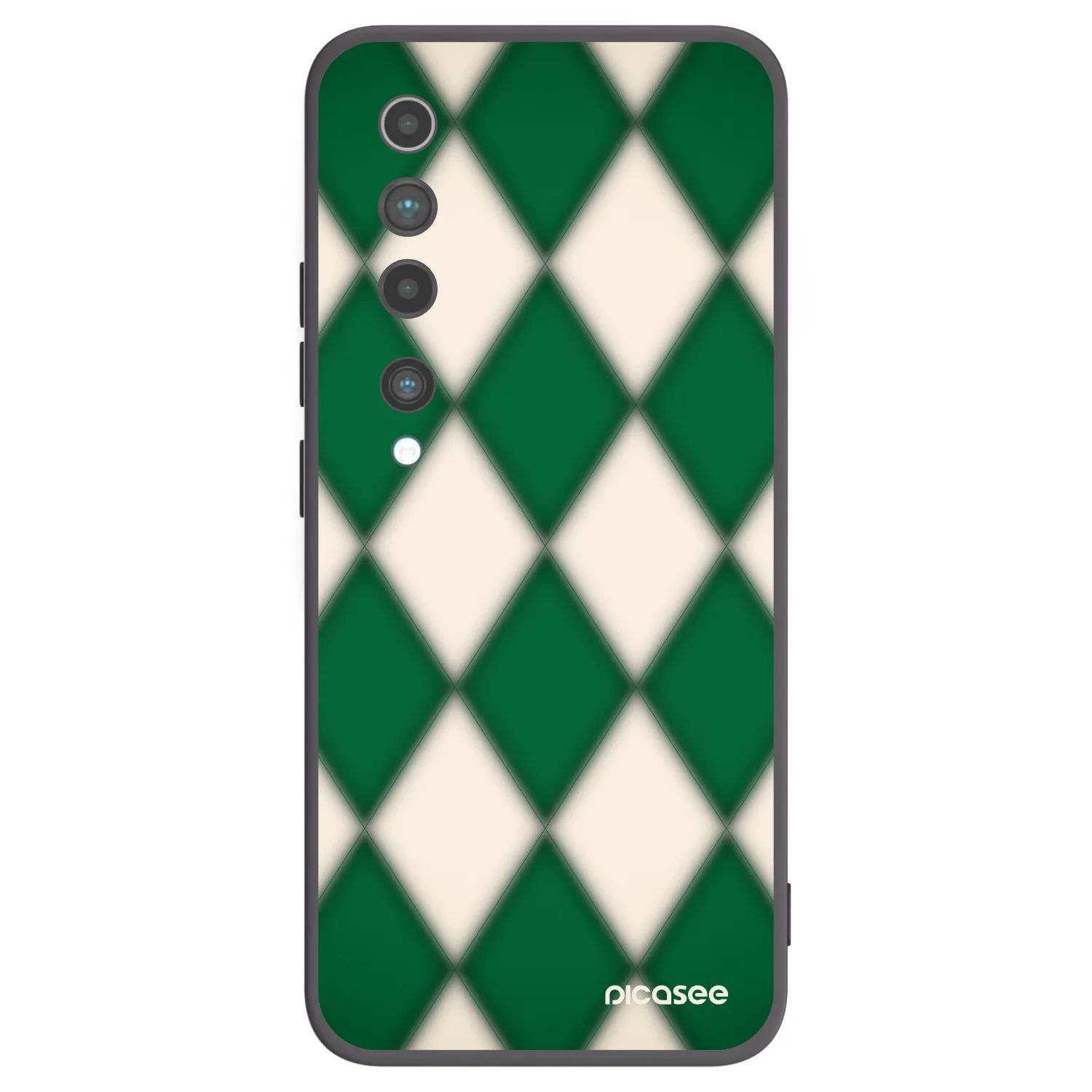 Picasee Μαύρη θήκη σιλικόνης για Xiaomi Mi 10 - Emerald Diamond