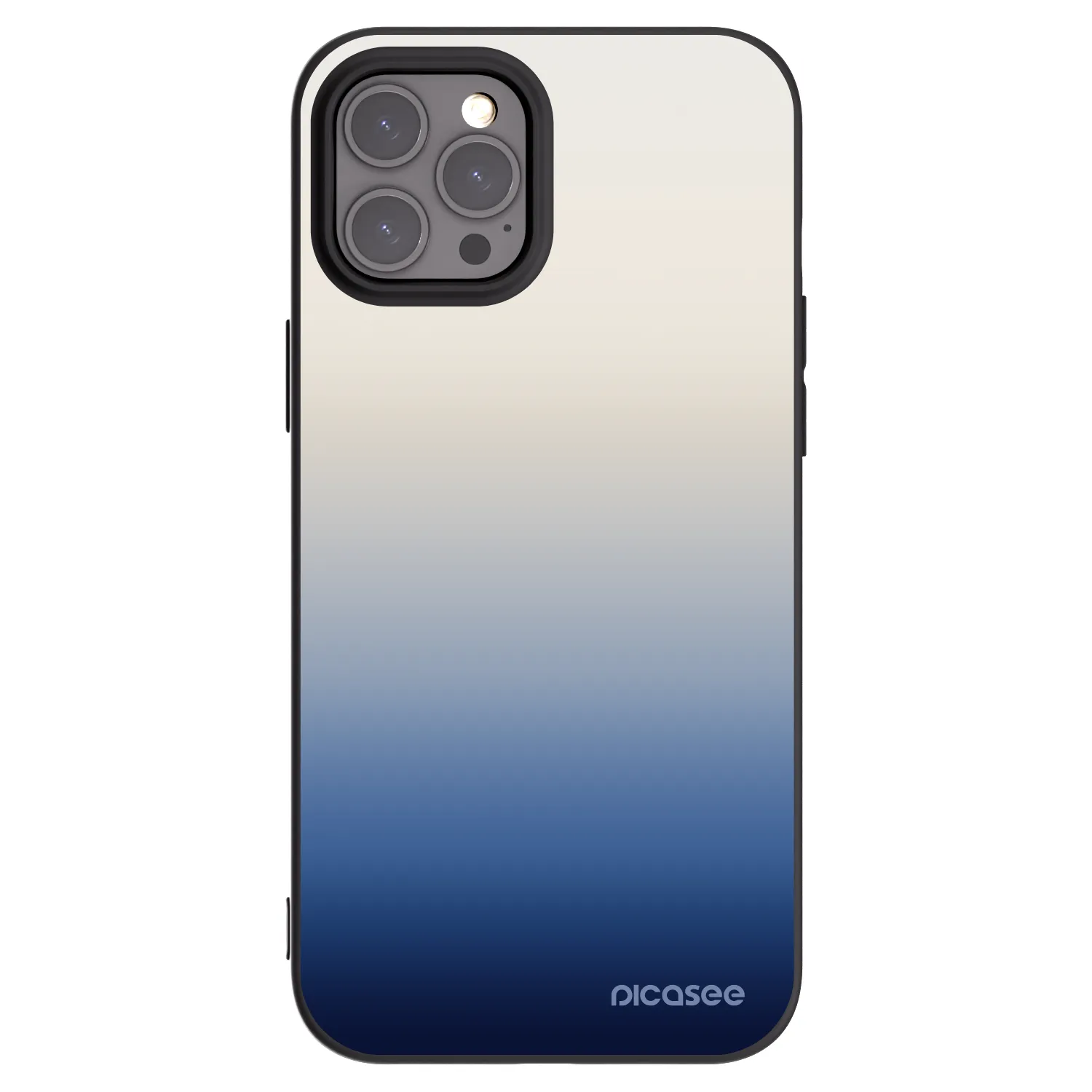 Picasee Μαύρη θήκη σιλικόνης για Apple iPhone 12 Pro Max - Gravity Fade