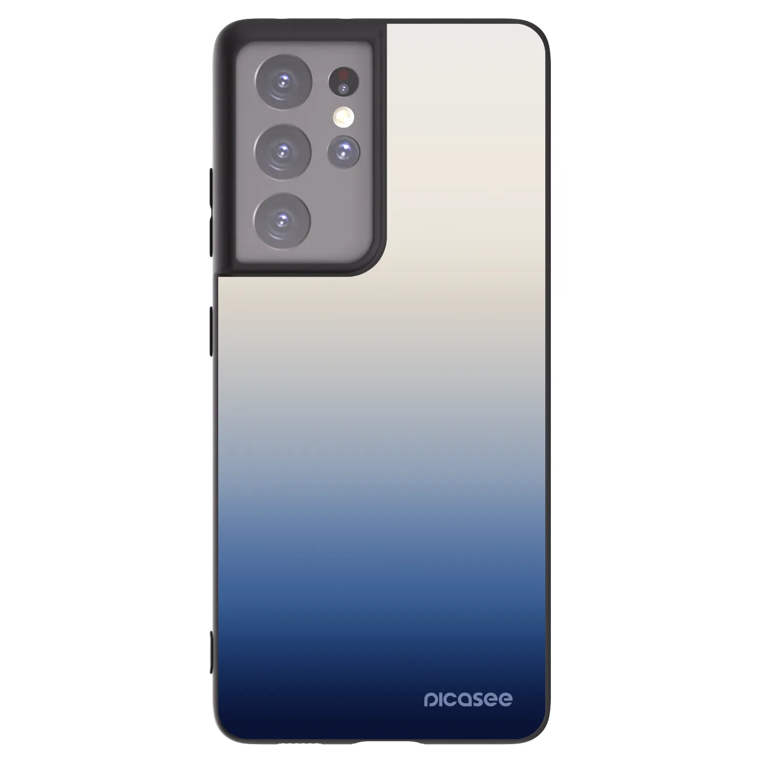 Picasee Μαύρη θήκη σιλικόνης για Samsung Galaxy S21 Ultra 5G G998B - Gravity Fade
