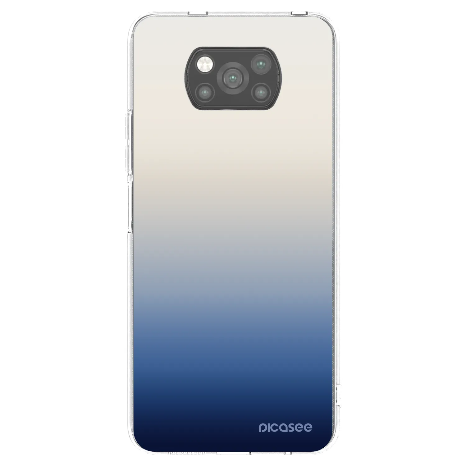 Picasee Μαύρη θήκη σιλικόνης για Xiaomi Poco X3 Pro - Gravity Fade