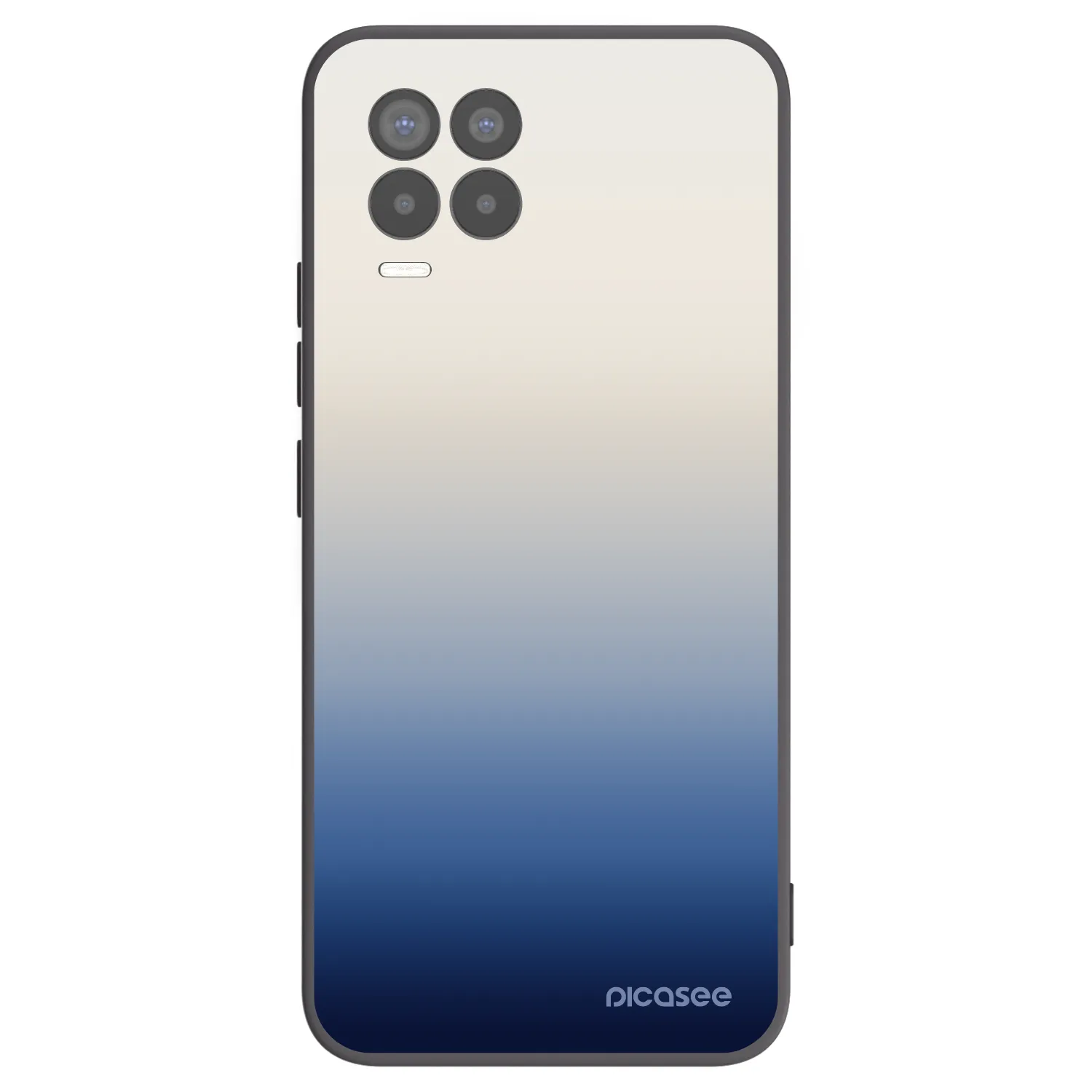 Picasee Μαύρη θήκη σιλικόνης για Realme 8 4G - Gravity Fade