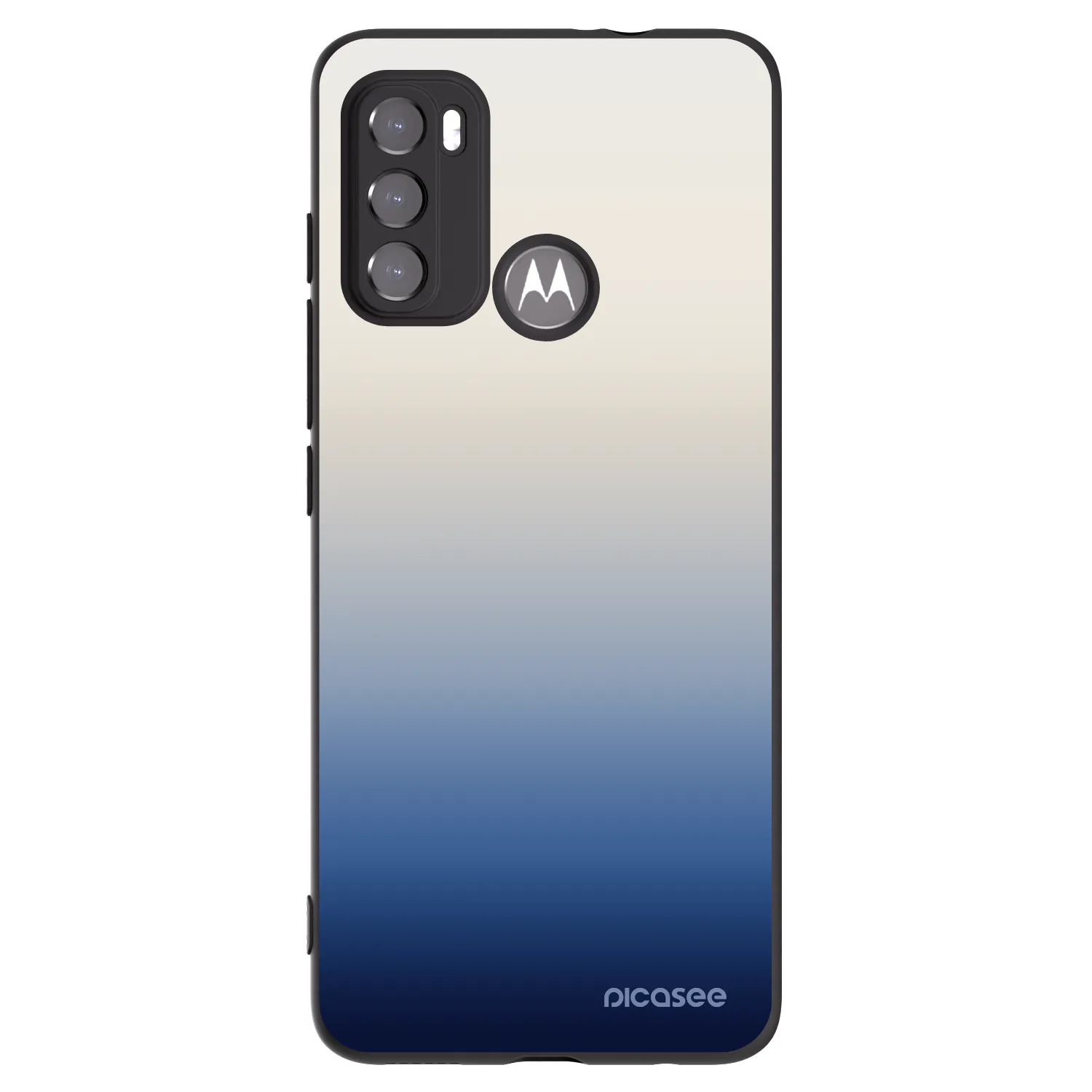 Picasee Μαύρη θήκη σιλικόνης για Motorola Moto G60 - Gravity Fade