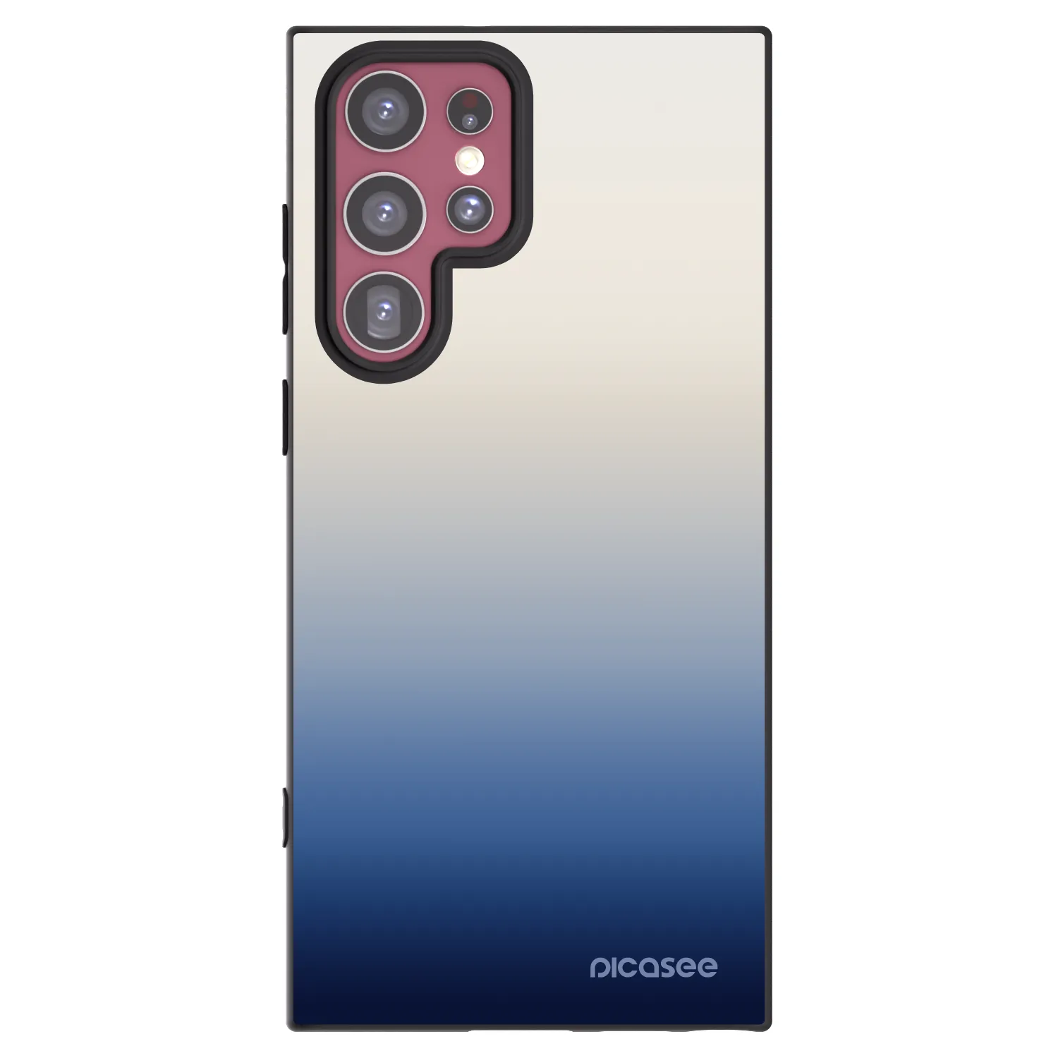 Picasee Μαύρη θήκη σιλικόνης για Samsung Galaxy S22 Ultra 5G - Gravity Fade