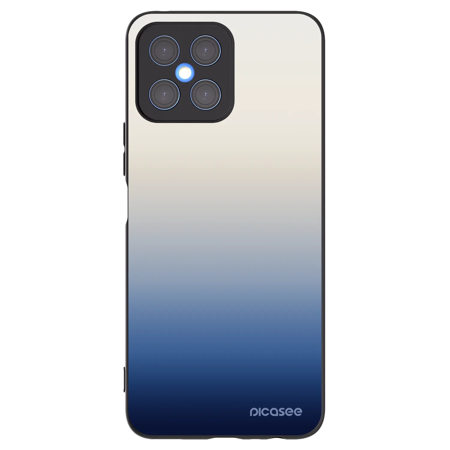 Picasee Μαύρη θήκη σιλικόνης για Honor X8 4G - Gravity Fade