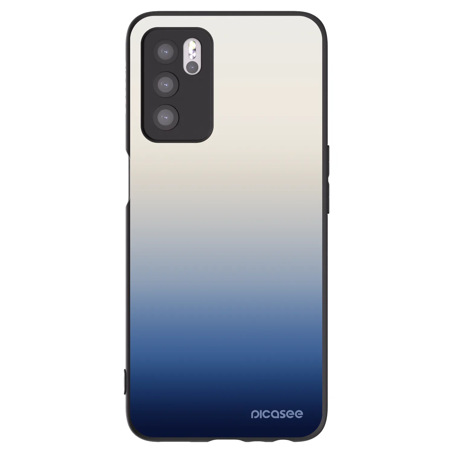 Picasee Μαύρη θήκη σιλικόνης για OPPO A16 - Gravity Fade