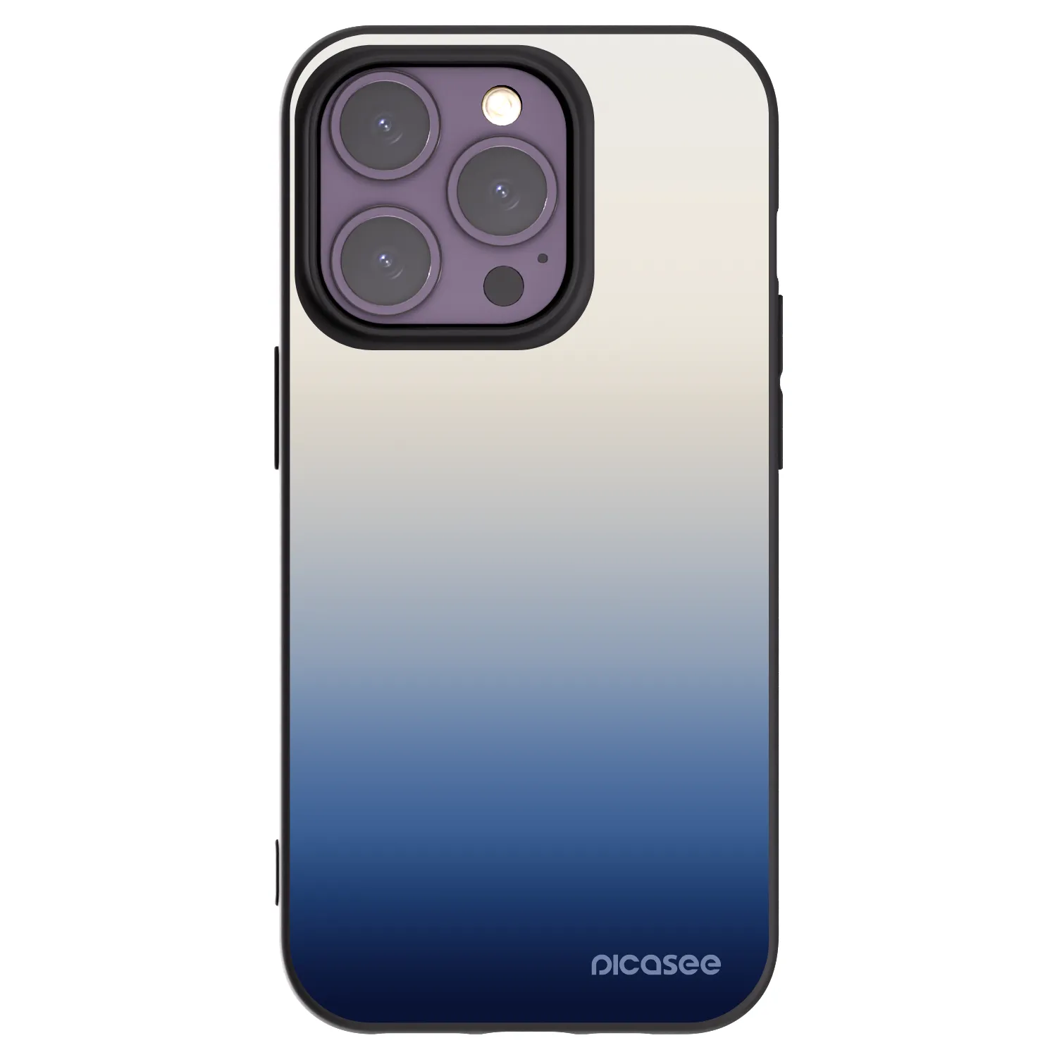 Picasee Μαύρη θήκη σιλικόνης για Apple iPhone 14 Pro - Gravity Fade