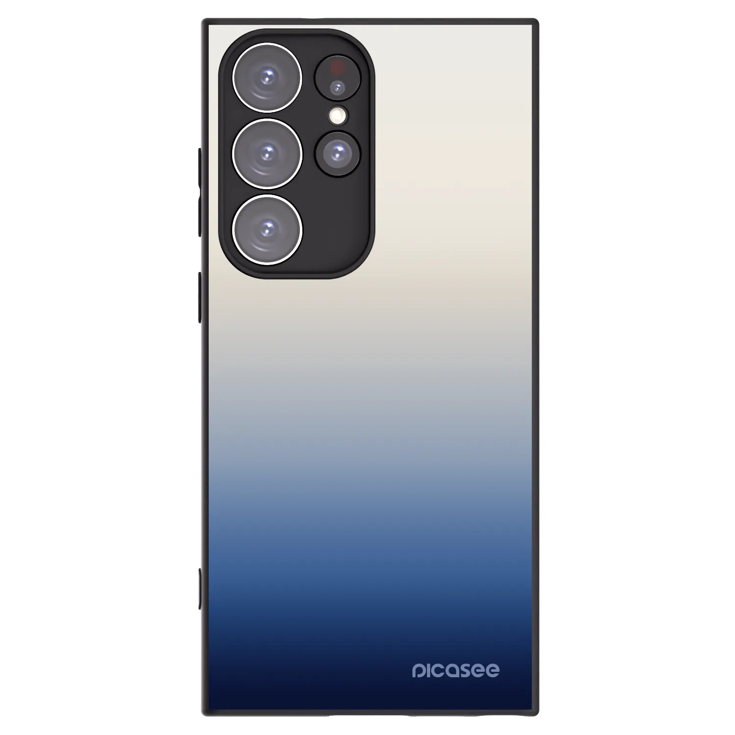 Picasee Μαύρη θήκη σιλικόνης για Samsung Galaxy S23 Ultra 5G - Gravity Fade